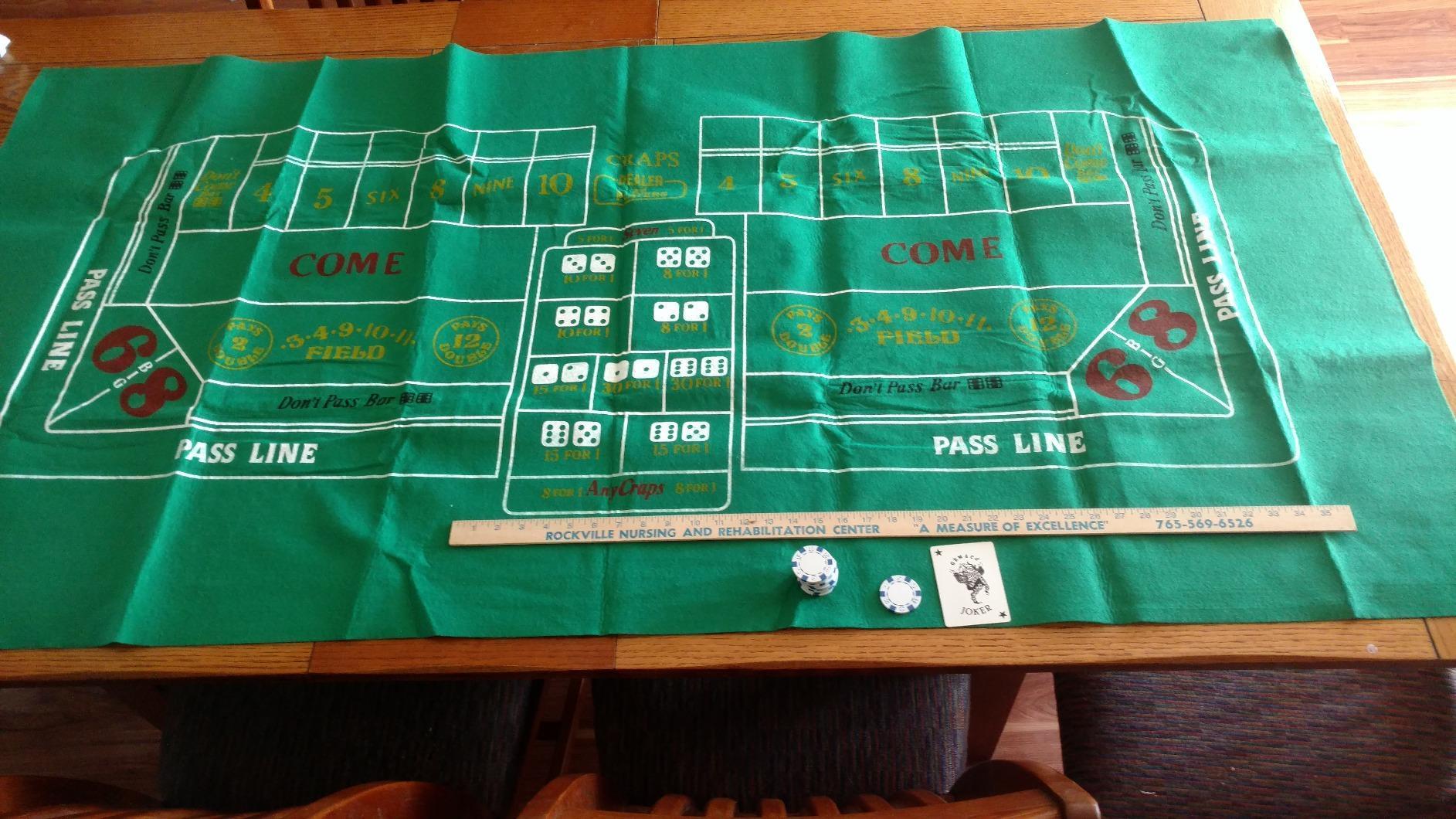 Craps & Roulette 2-Sided Casino Felt Layout customer photo 1