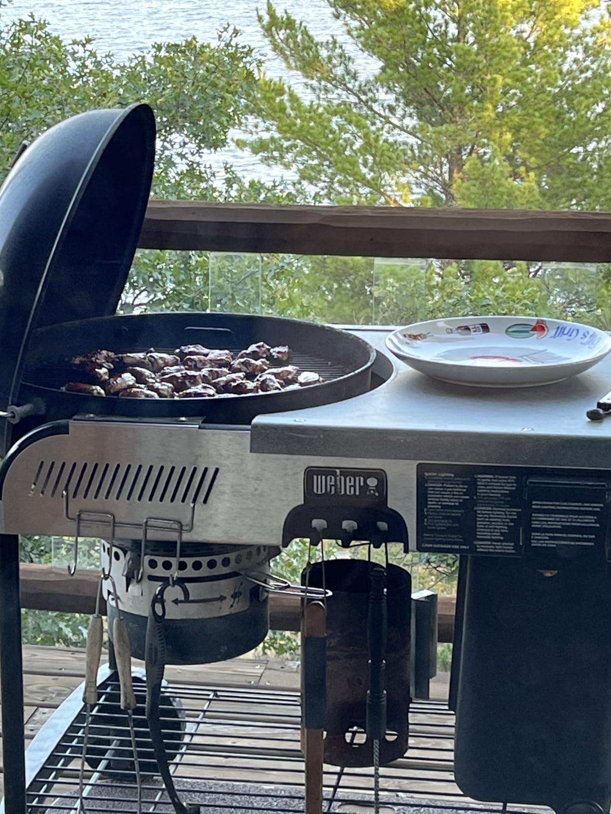 Weber® Hinged Charcoal Cooking Grate for 22