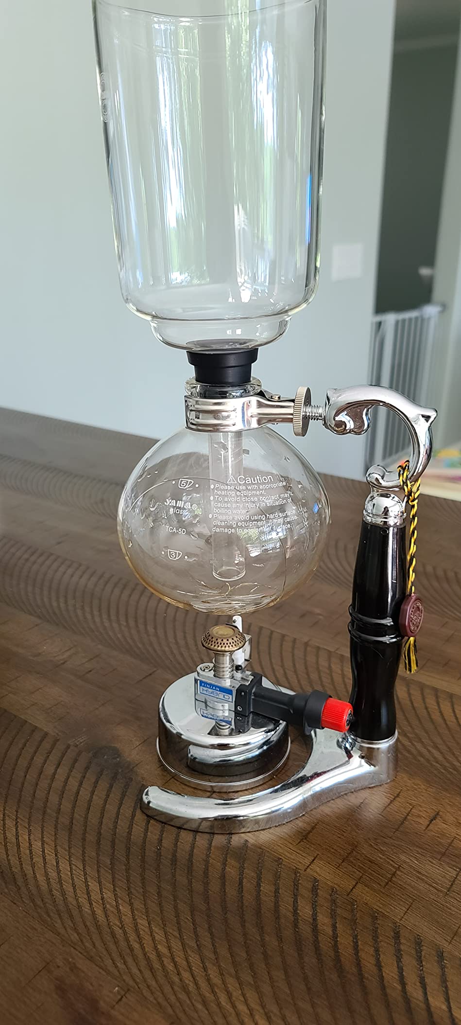Yama Glass 5 Cup Tabletop Siphon (Syphon) (Alcohol Burner), 20-Ounce, Clear customer photo 1