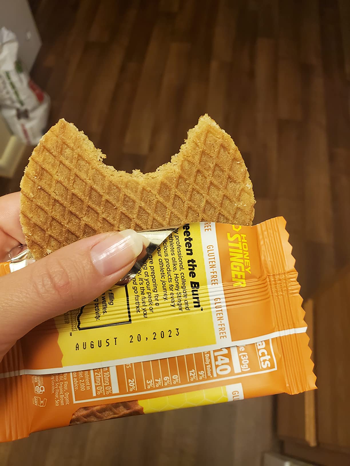 Honey Stinger Organic Honey Waffle, Energy Stroopwafel for Exercise, Endurance and Performance, Sports Nutrition for Home & Gym, Pre and Post Workout, 16.96 Ounces (Pack of 16) customer photo 1
