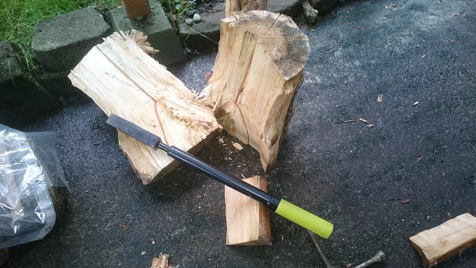 Timber Tuff Manual Log Splitter with Steel Slide Hammer, 44 Inch, Green customer photo 1