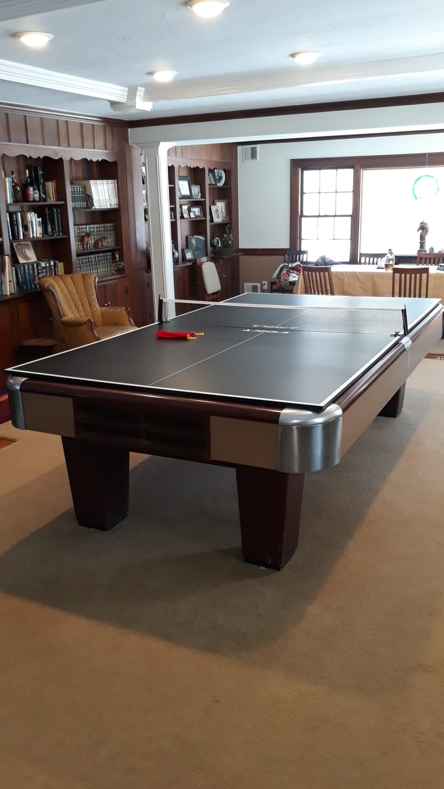 JOOLA Ping Pong Conversion Top with Net Set for Billiard and Pool Tables - Regulation Top Converts Billiards into Ping Pong Table - Includes Foam Padding for Protection - Steel Frame Option customer photo 1