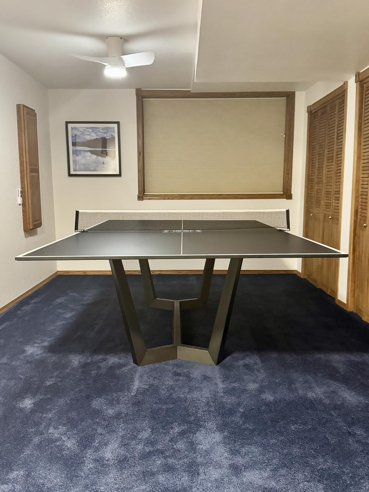 JOOLA Ping Pong Conversion Top with Net Set for Billiard and Pool Tables - Regulation Top Converts Billiards into Ping Pong Table - Includes Foam Padding for Protection - Steel Frame Option customer photo 2