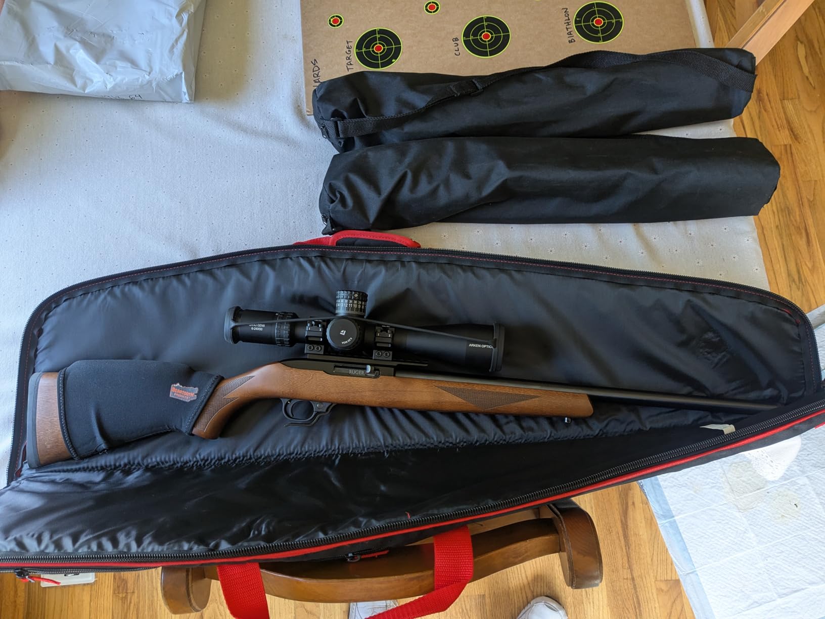 Allen Company Ruger Flagstaff Rifle Case - 40-Inch Soft Gun Bag - Hunting and Shooting Accessories - Black/Red customer photo 1