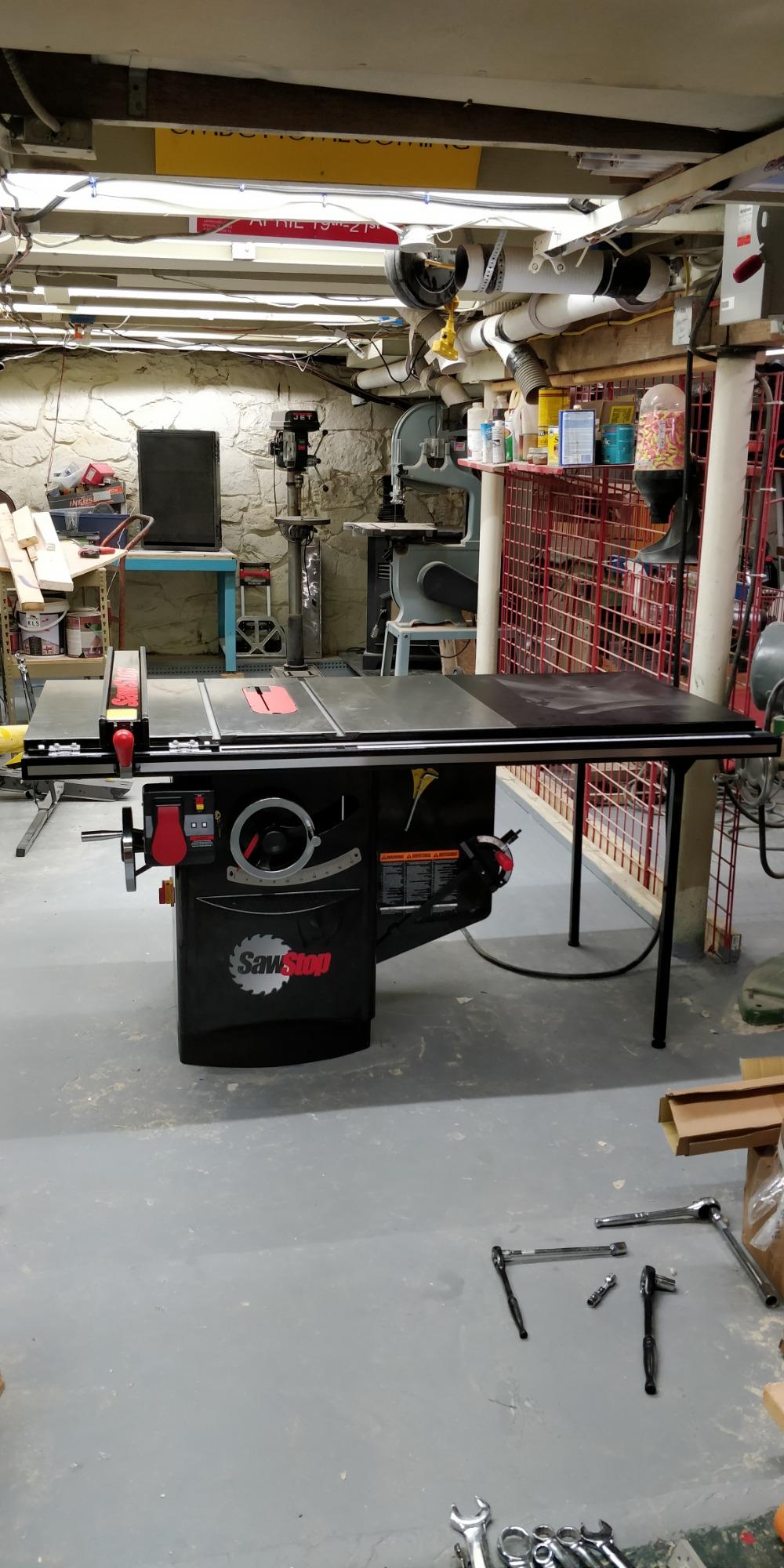 SAWSTOP 10-Inch Industrial Cabinet Saw, 5-HP, 36-Inch Industrial T-Glide Assembly (ICS51230-TGI236) customer photo 2