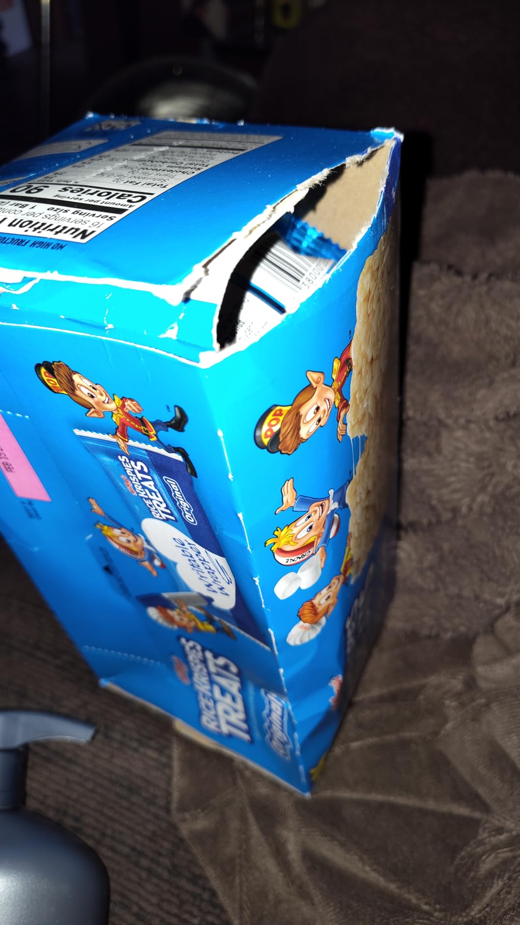 Rice Krispies Treats Crispy Marshmallow Squares, Kids Snacks, Cereal Bars, Original, 12.4oz Box (16 Bars) customer photo 2