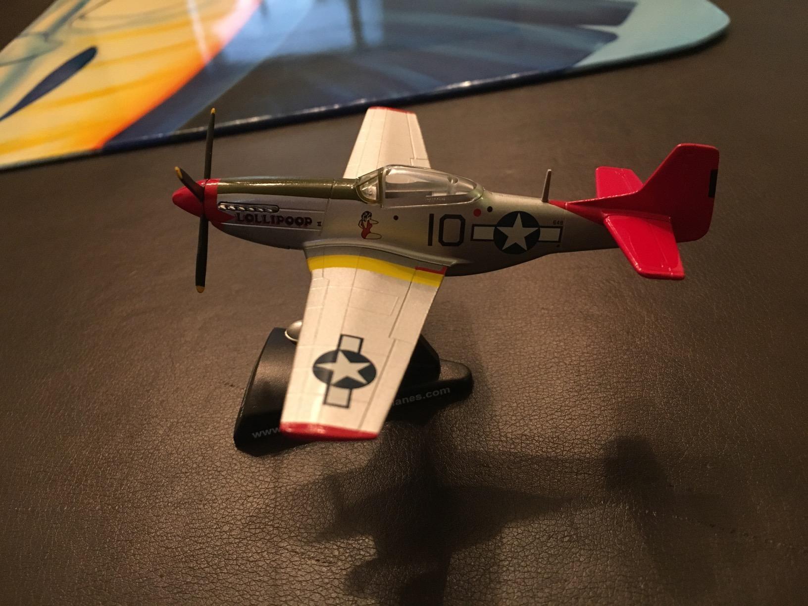 Daron P-51D Mustang Die-Cast Model – 1:100 Scale WWII Long-Range Fighter Replica, Tuskegee Airmen Edition, Highly Detailed, 4” Length x 4.5” Wingspan, Adult Collectible Ages 14+ customer photo 1