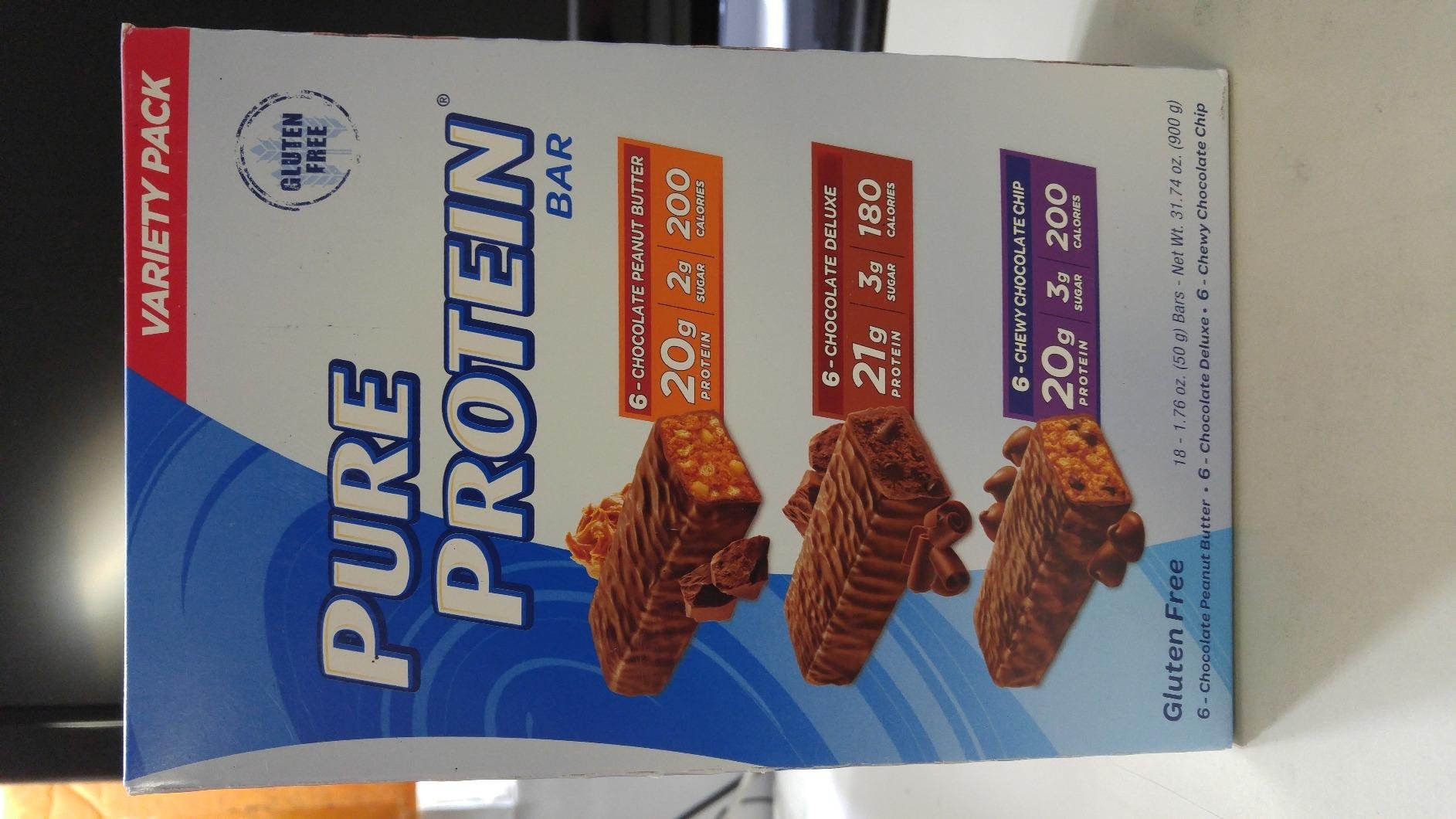 Pure Protein Variety Pack Protein Bars, 20g-21g Protein, Gluten Free, 18 Ct customer photo 2