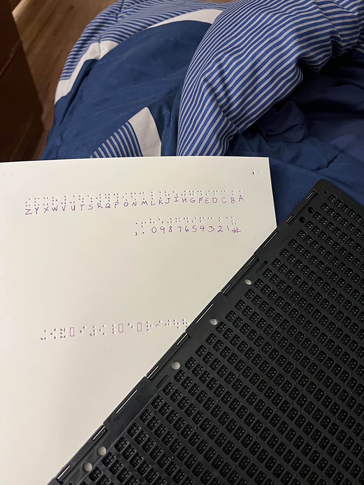 Braille Writing Slate 27 Lines × 30 Cells with Stylus customer photo 1