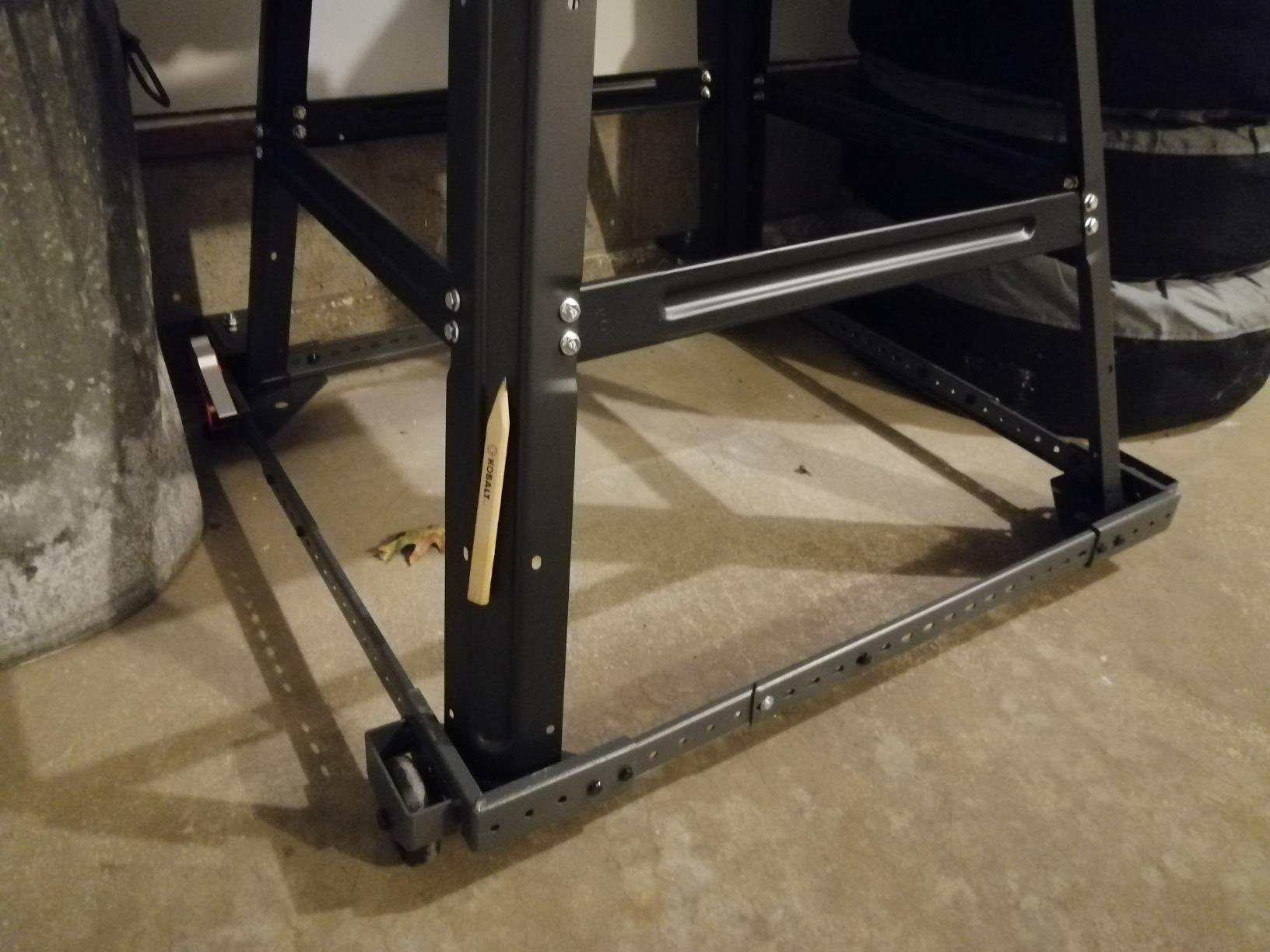 Steelman Universal Rolling Base for Large Power Tools and Machinery, Durable Steel Construction, Adjusts from 12 inches to 33 inches, Foot Levers Lock for Stability, 400 lb. Capacity customer photo 1