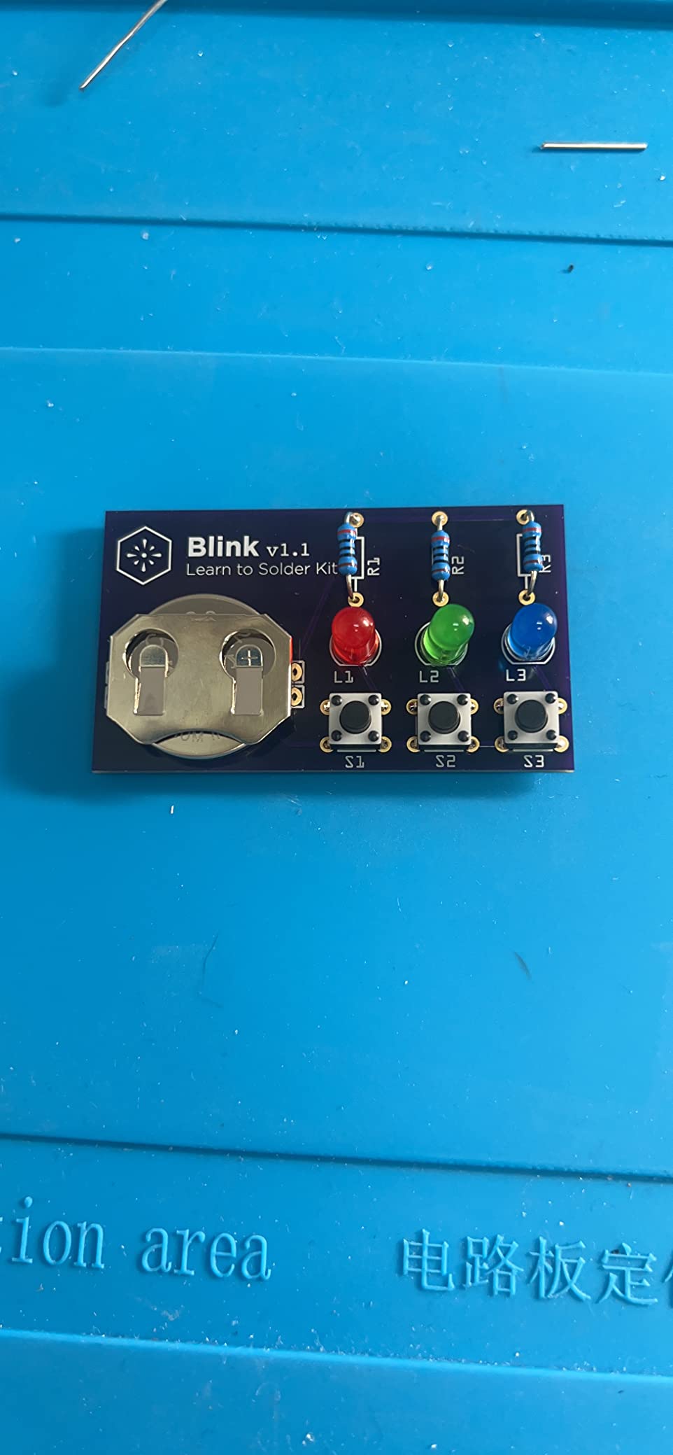 Blink LED Soldering Kit | DIY Electronics Projects for Beginners | Practice for STEM Classes & Events | Science Project Electronic Light Circuit Boards with Battery customer photo 1