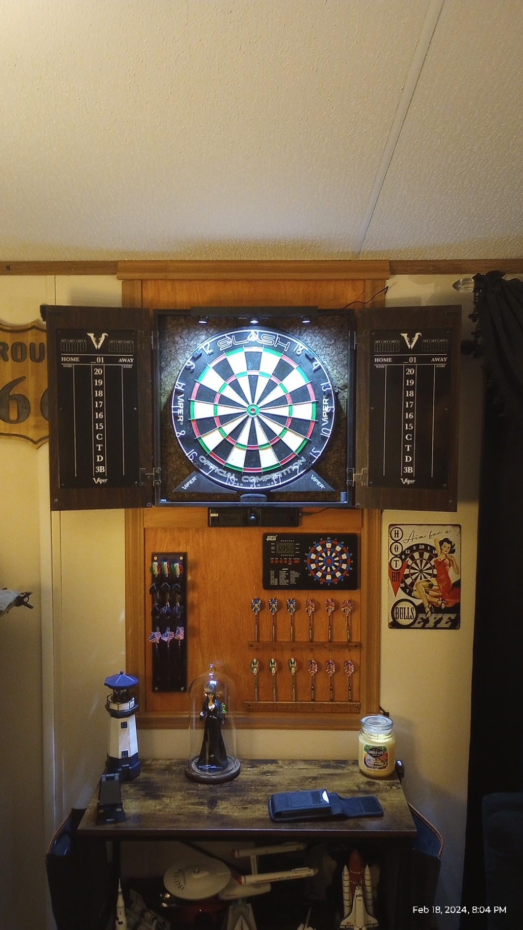 Viper by GLD Products Stadium Cabinet & Shot King Sisal/Bristle Dartboard Play-Ready Bundle customer photo 2