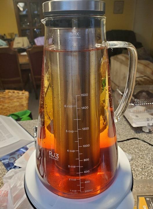 OVALWARE Airtight Cold Brew Coffee Maker with Tea Infuser & Spout 1.5L/51oz customer photo 2