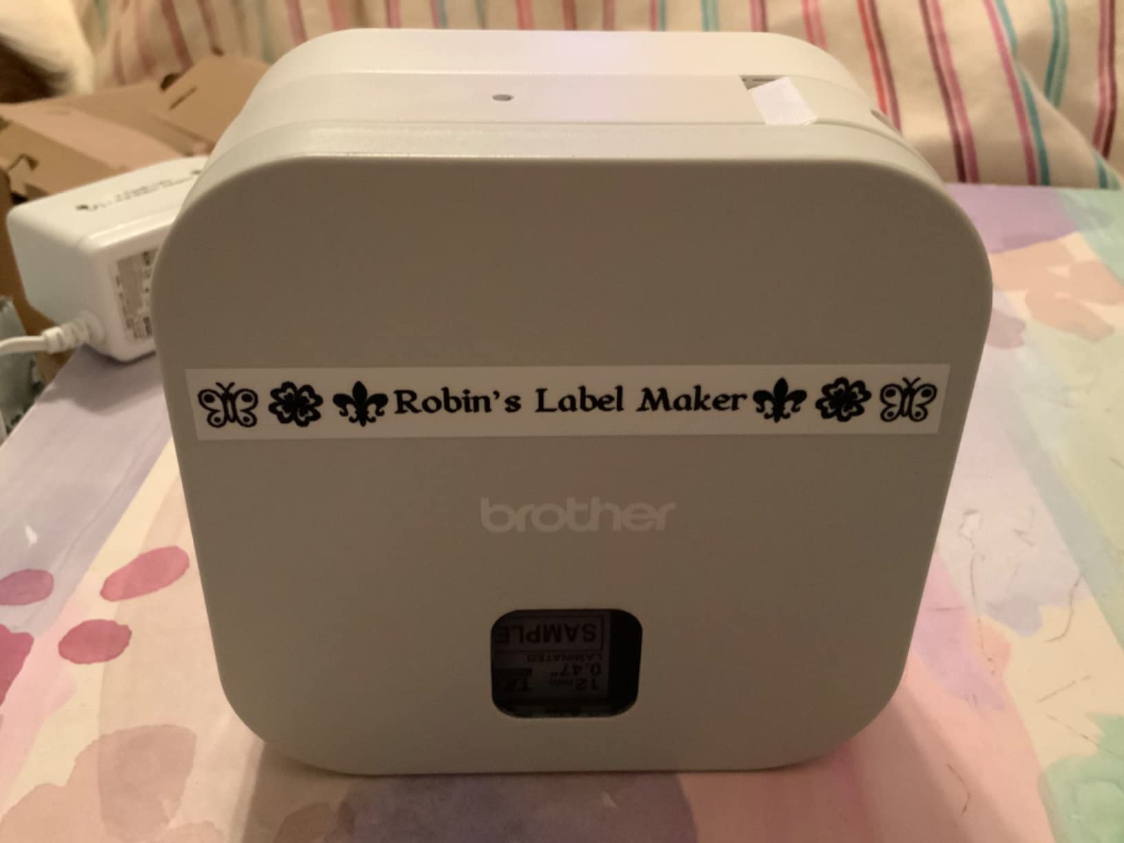 Brother P-Touch Cube Color Smartphone Label Maker, Bluetooth Wireless Technology, Multiple Templates Available for Apple & Android Compatible – White customer photo 2