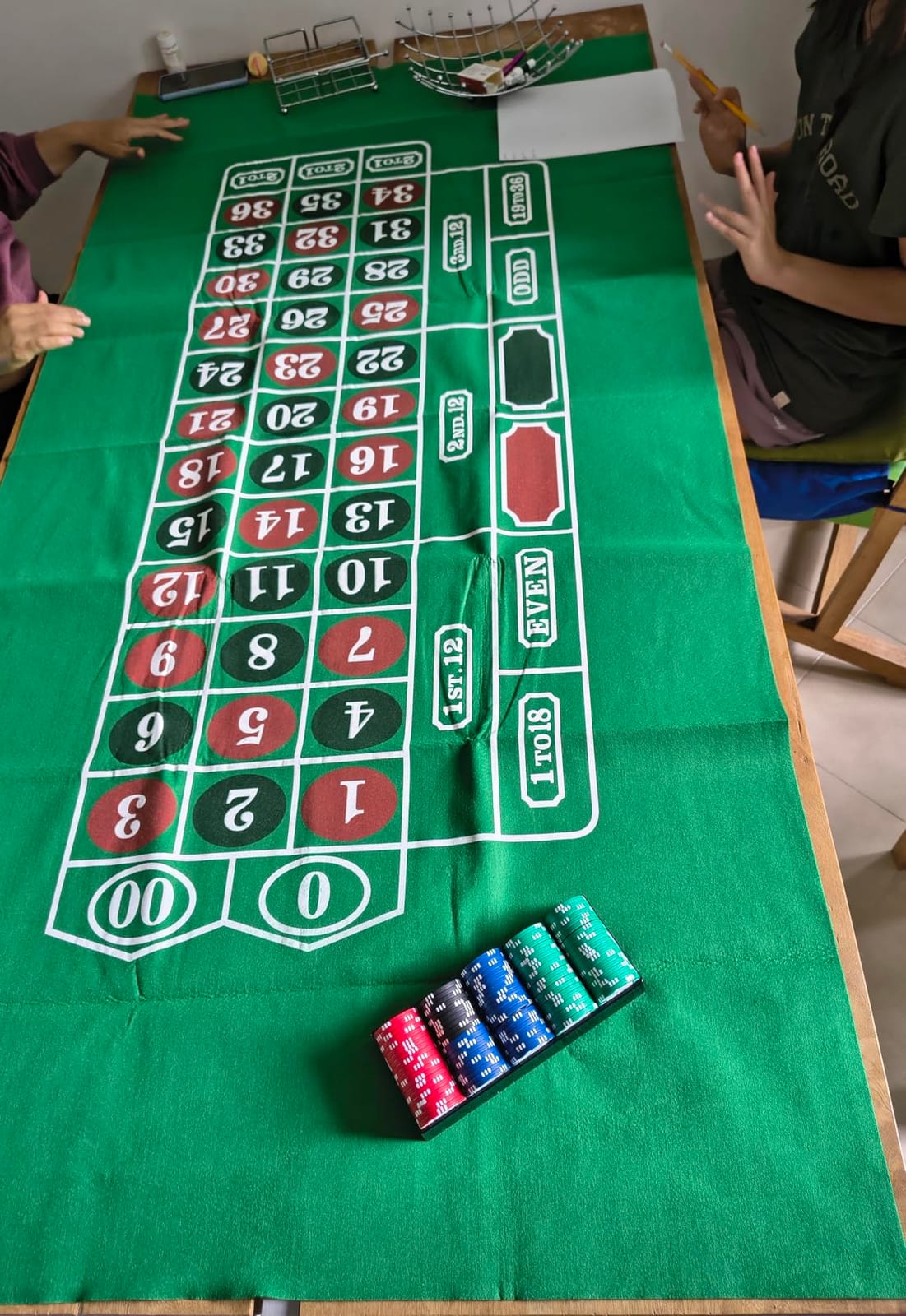 Blackjack Table Top Felt Layout - 36