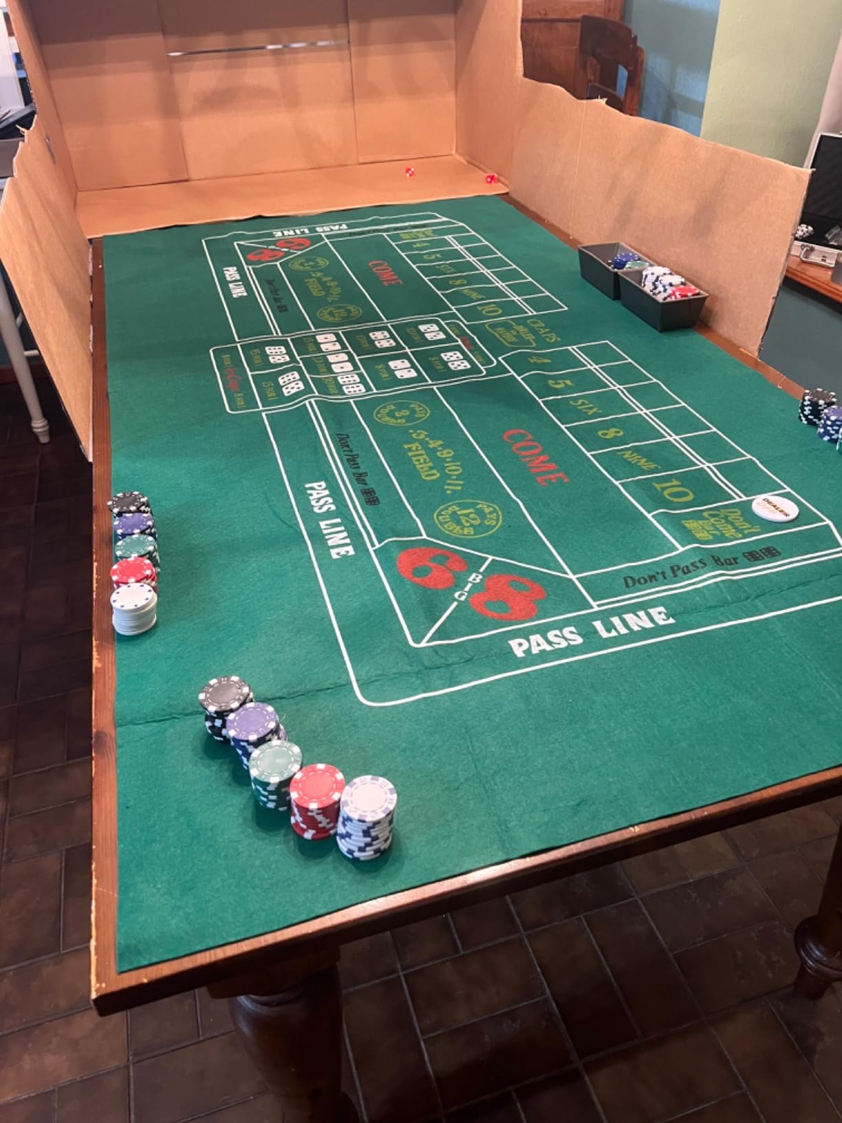 Blackjack Table Top Felt Layout - 36