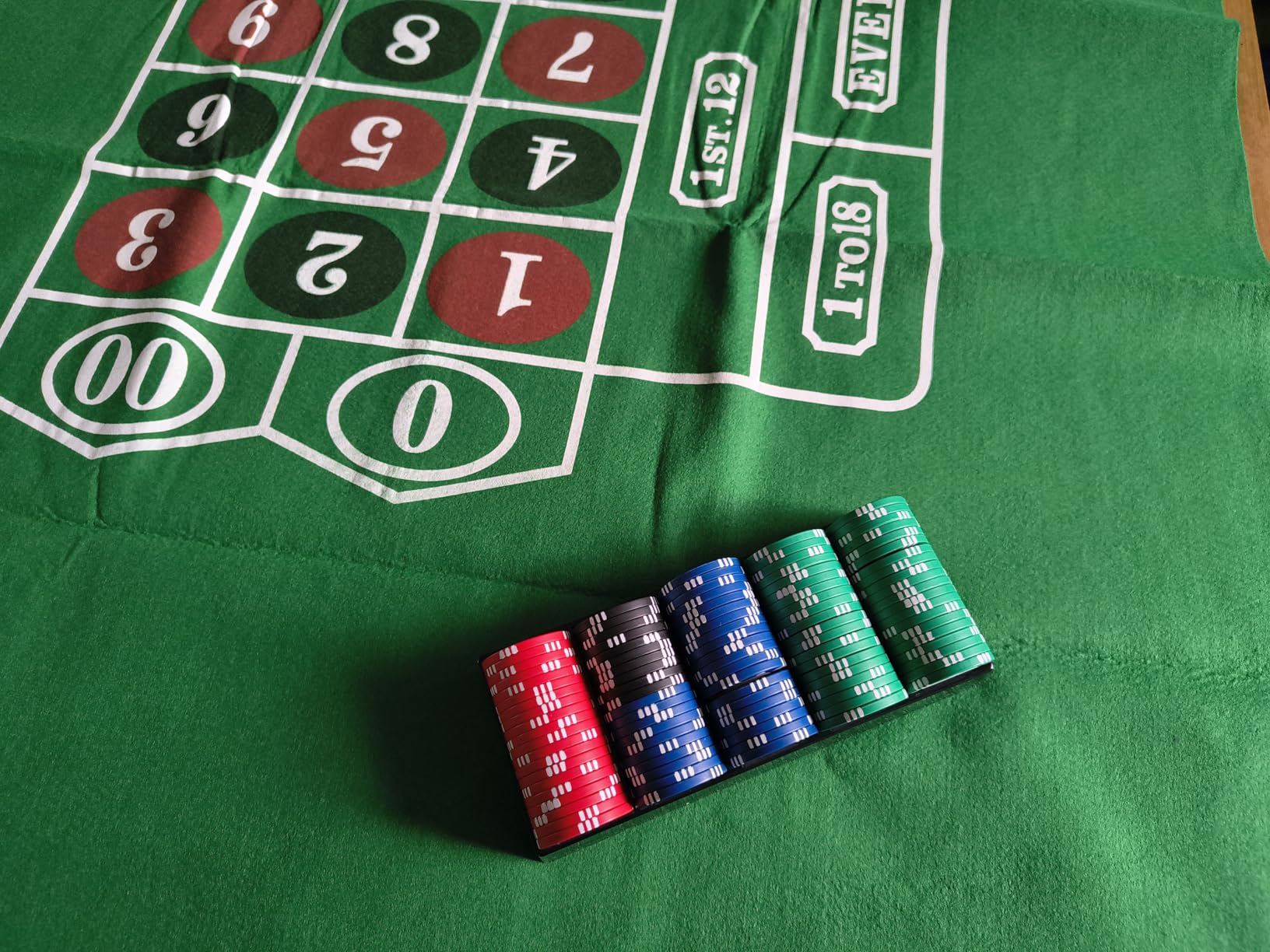 Craps Table Top Felt Layout - 36