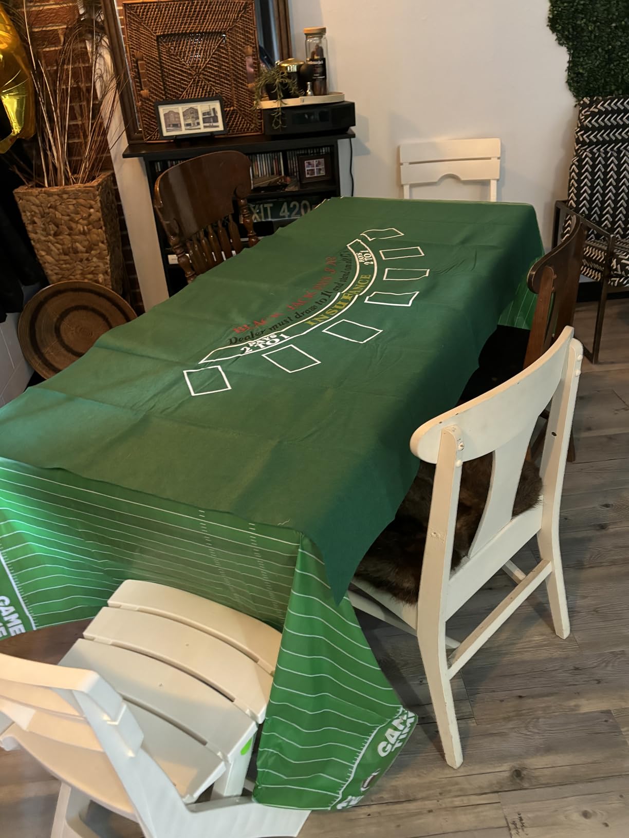 Craps Table Top Felt Layout - 36
