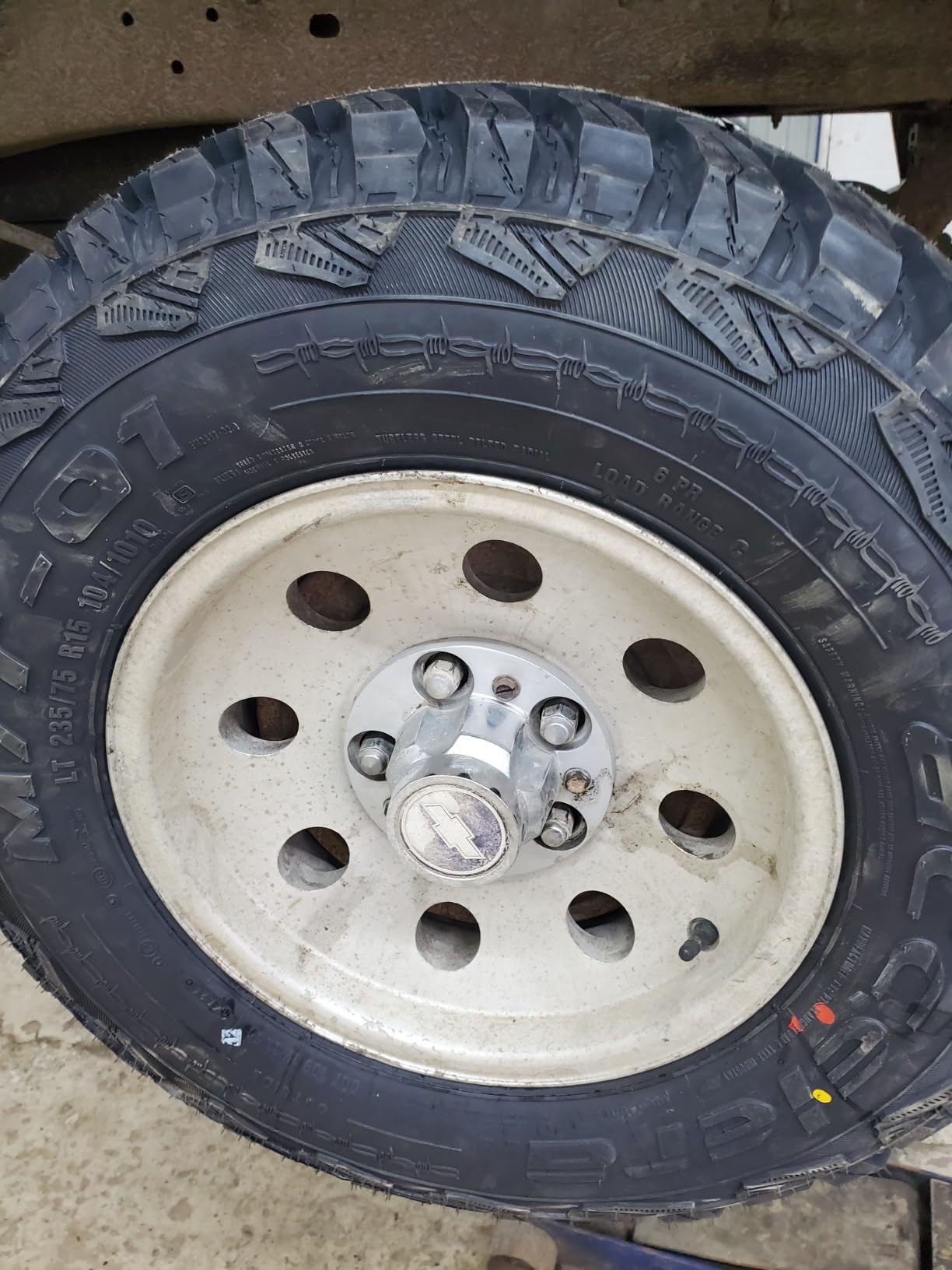 Accelera M/T-01 Mud Off-Road Light Truck Radial Tire-LT235/75R15 235/75/15 235/75-15 104/101Q Load Range C LRC 6-Ply BSW Black Side Wall customer photo 1
