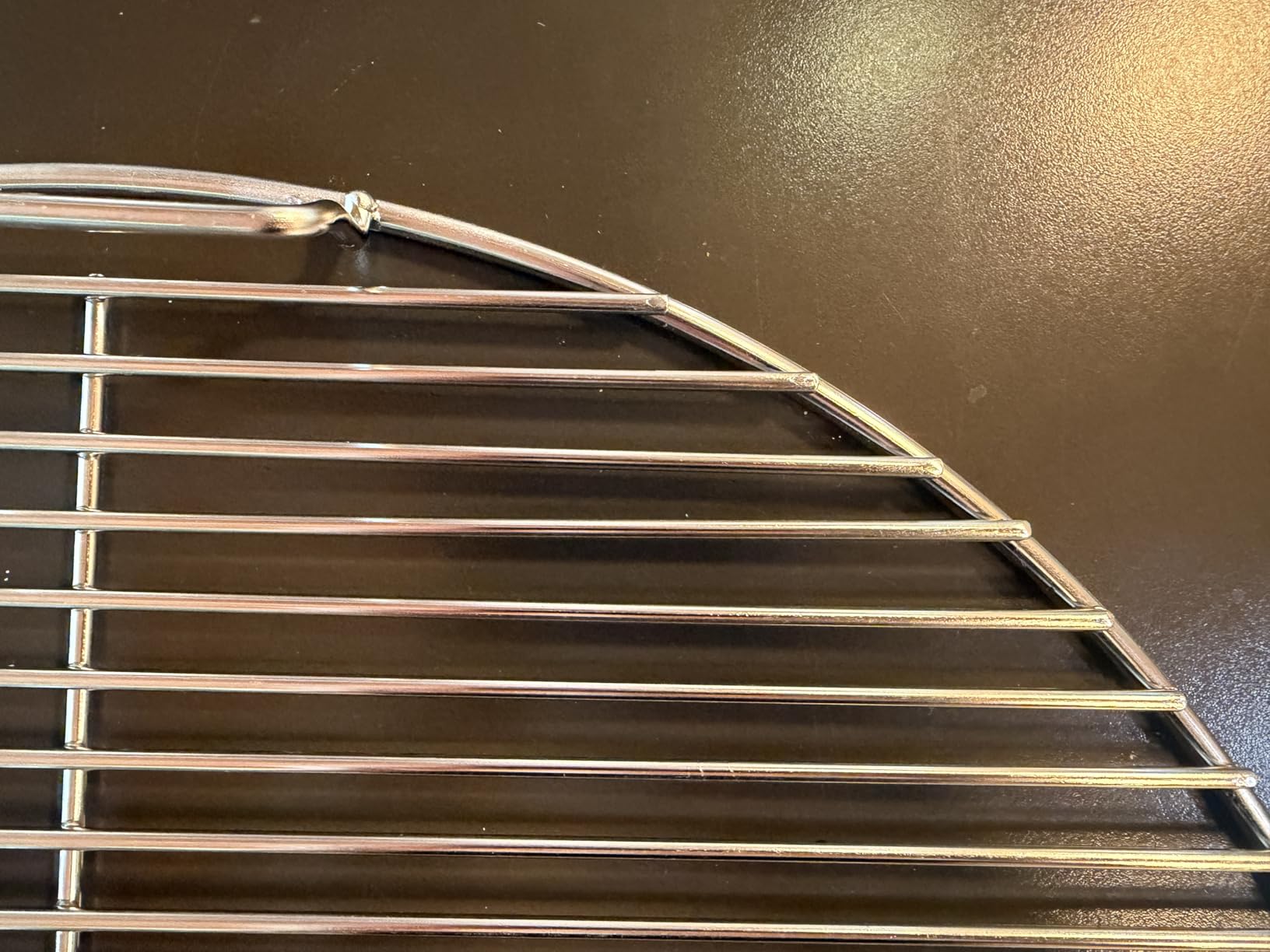 SnS Grills EasySpin Charcoal Grill Cooking Grate, 304 Stainless Steel, Large Hinged Opening, Perfect for 2-Zone Cooking, Replacement Grate Compatible with Weber & Other Grills - Fits 22” Kettles customer photo 2