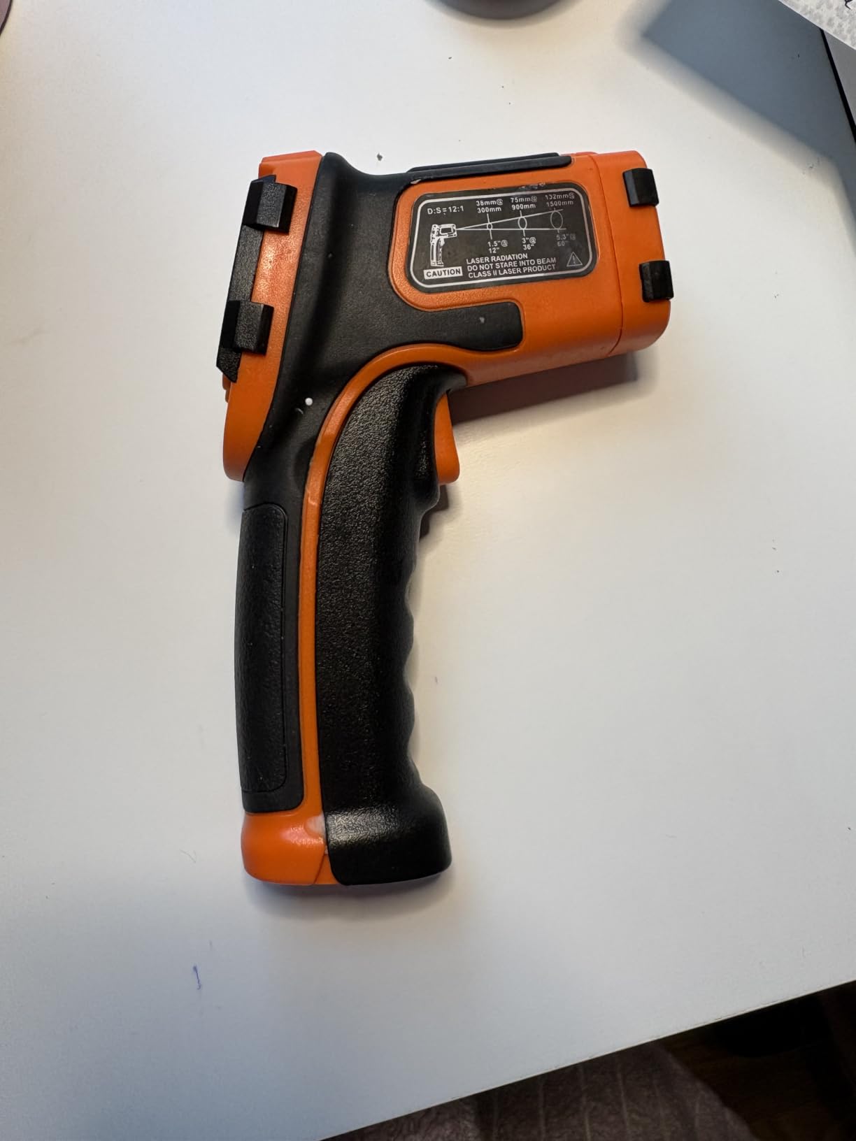 Kizen Infrared Temperature Gun - Handheld Surface Infrared Thermometer for Griddle, Grill, Pizza Oven, Candy, & A/C - Laser Thermometer Gun -58F to 1112F - Surface Temp Gun customer photo 2