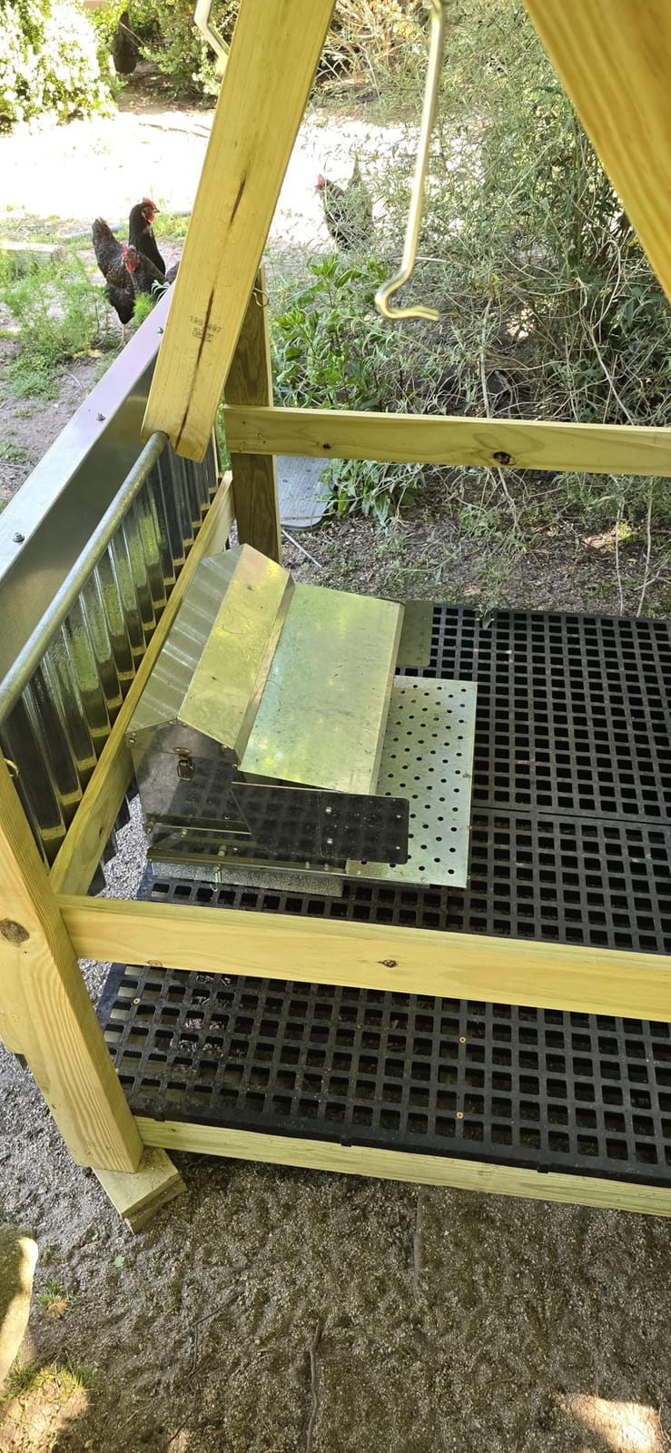 RentACoop Automatic Treadle Chicken Feeder, Rat Proof No Waste, 40 lb customer photo 2