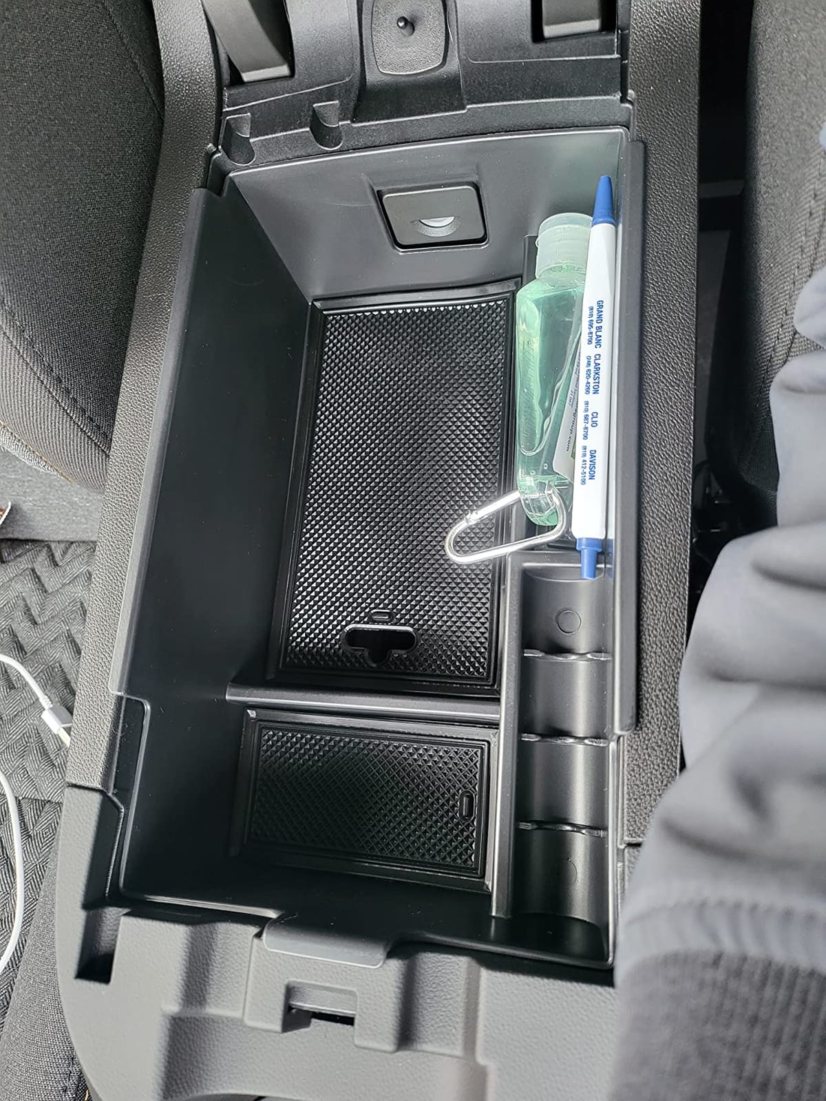 MARCHFA Center Console Organizer Tray Compatible for 2018 2019 2020 2021 2022 2023 2024 Chevy Equinox Accessories Armrest Tray Organizer Insert Secondary Storage Box customer photo 1