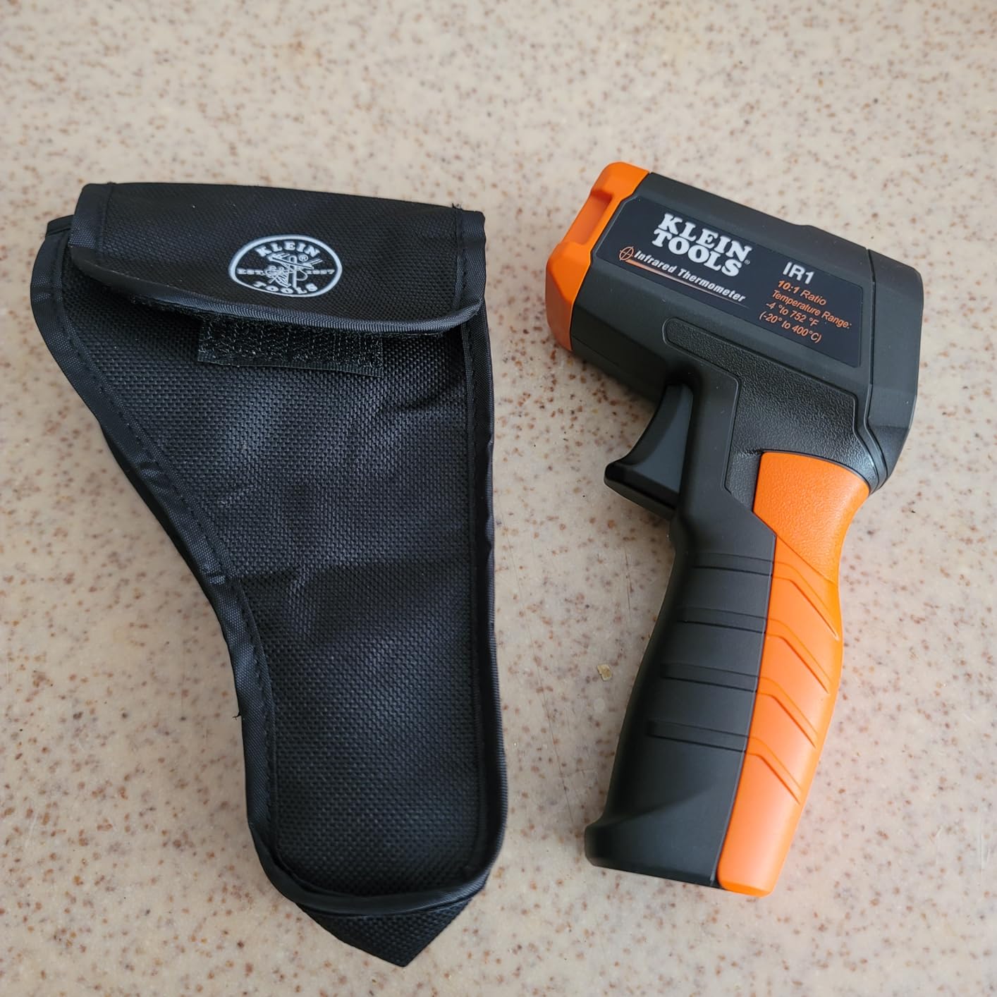 Klein Tools IR1 Infrared Thermometer with Targeting Laser, Auto-Hold, More customer photo 2