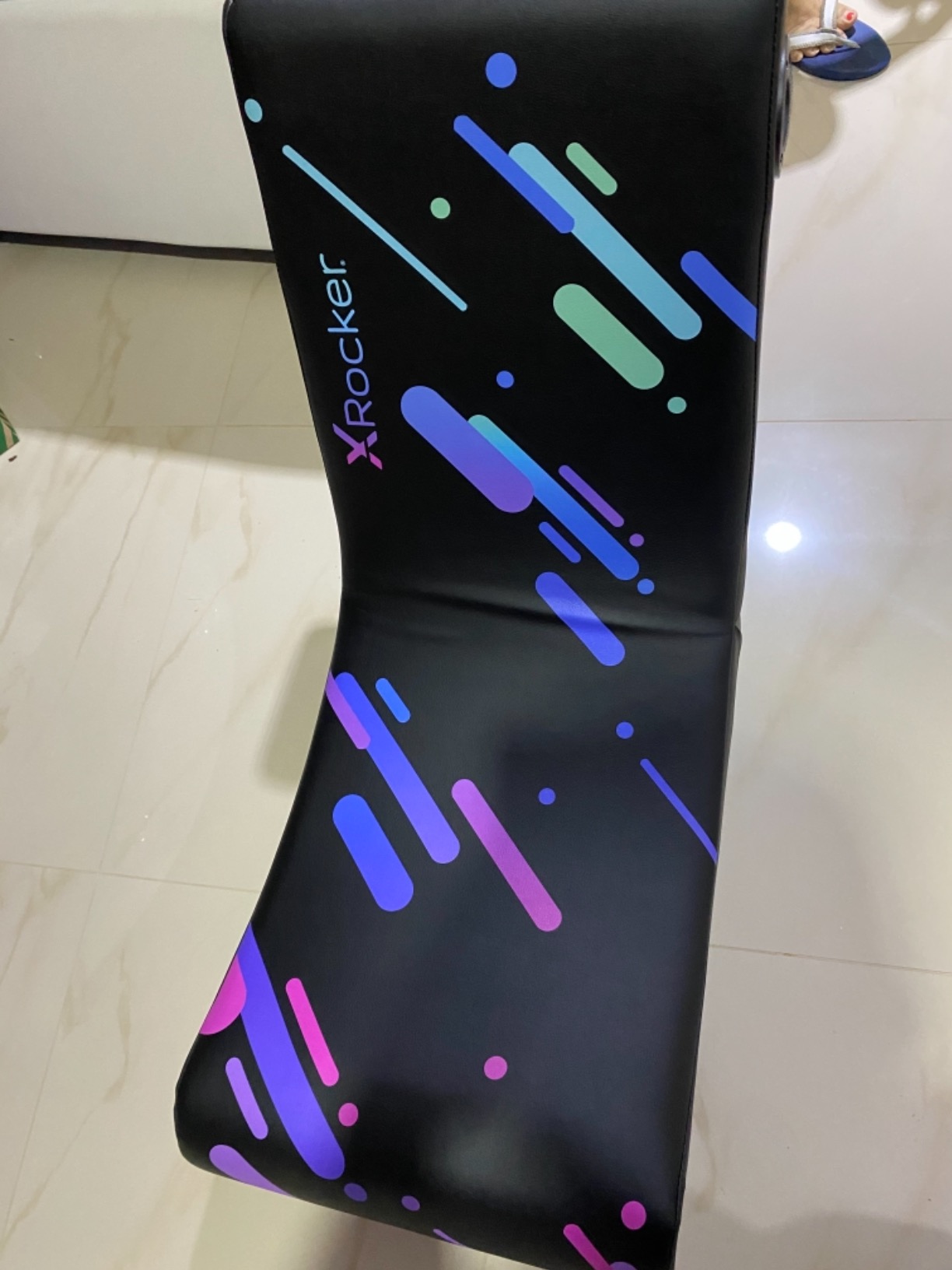 X Rocker Video Gaming Floor Rocker Chair, Built-in Audio, Foldable, for Gamers, Bedroom, or Game Room for Boys, Girls, Teens 5-17, Gifts for Gamers customer photo 2