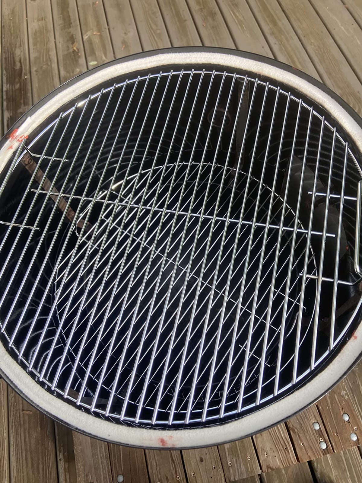 Uniflasy 8835 Cast Iron Grill Grate for Weber 22 and 22.5 in Kettle Grills Gourmet BBQ System customer photo 1