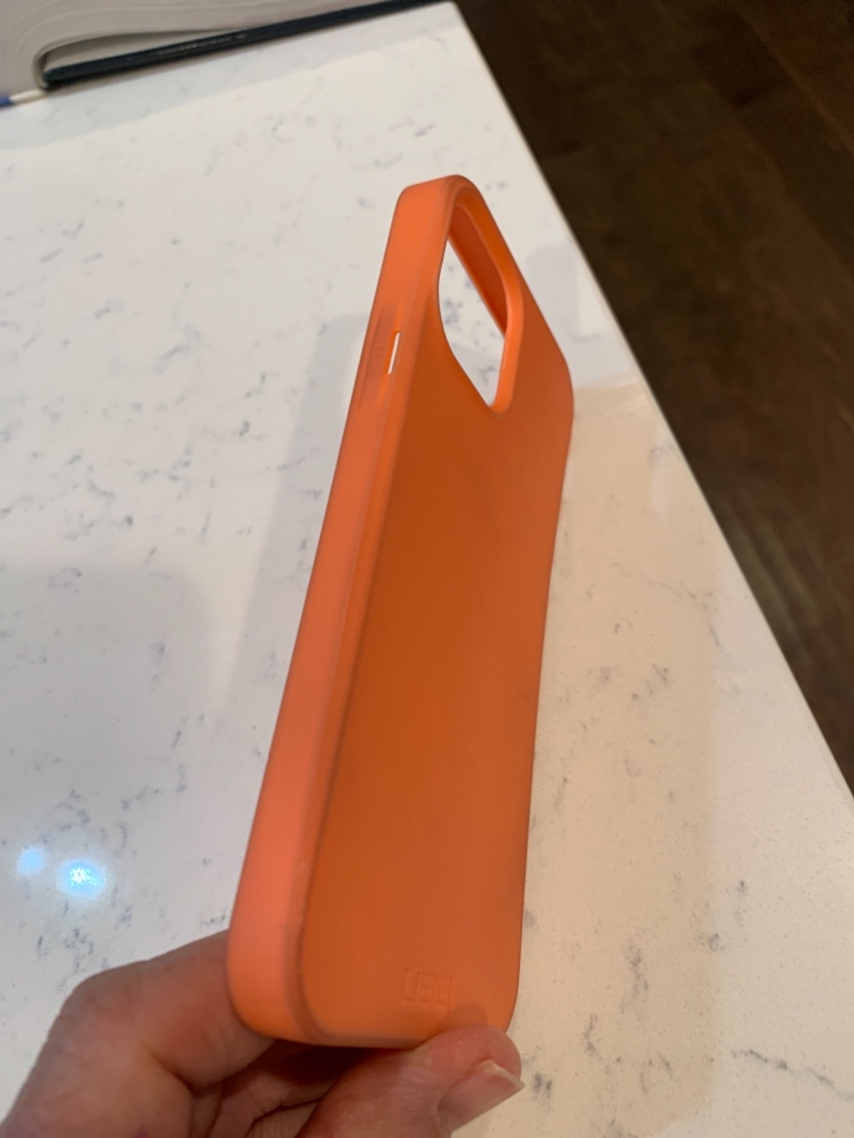 URBAN ARMOR GEAR UAG Outback Bio for iPhone 12 Case, Eco-Friendly, Orange customer photo 2