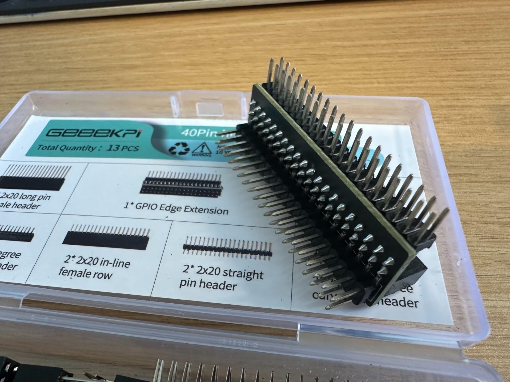 GeeekPi 2x20 40 Pin Stacking Female Header Kit for Raspberry Pi 4B/3B+/3B/2B/B+/A+/Zero/Zero W(2)/Jetson Nano/Tinker Board(7 Specifications)(13Pcs in Total) customer photo 1