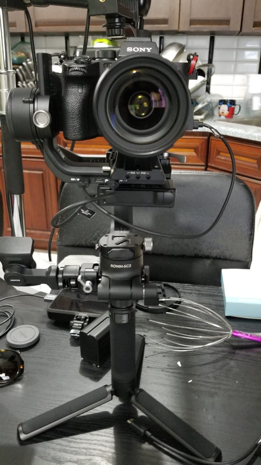 DJI RSC 2 Combo - 3-Axis Gimbal Stabilizer for DSLR and Mirrorless Camera, Nikon, Sony, Panasonic, Canon, Fujifilm, 6.6 lb Payload, Foldable Design, Vertical Shooting, OLED Screen, Black. customer photo 1