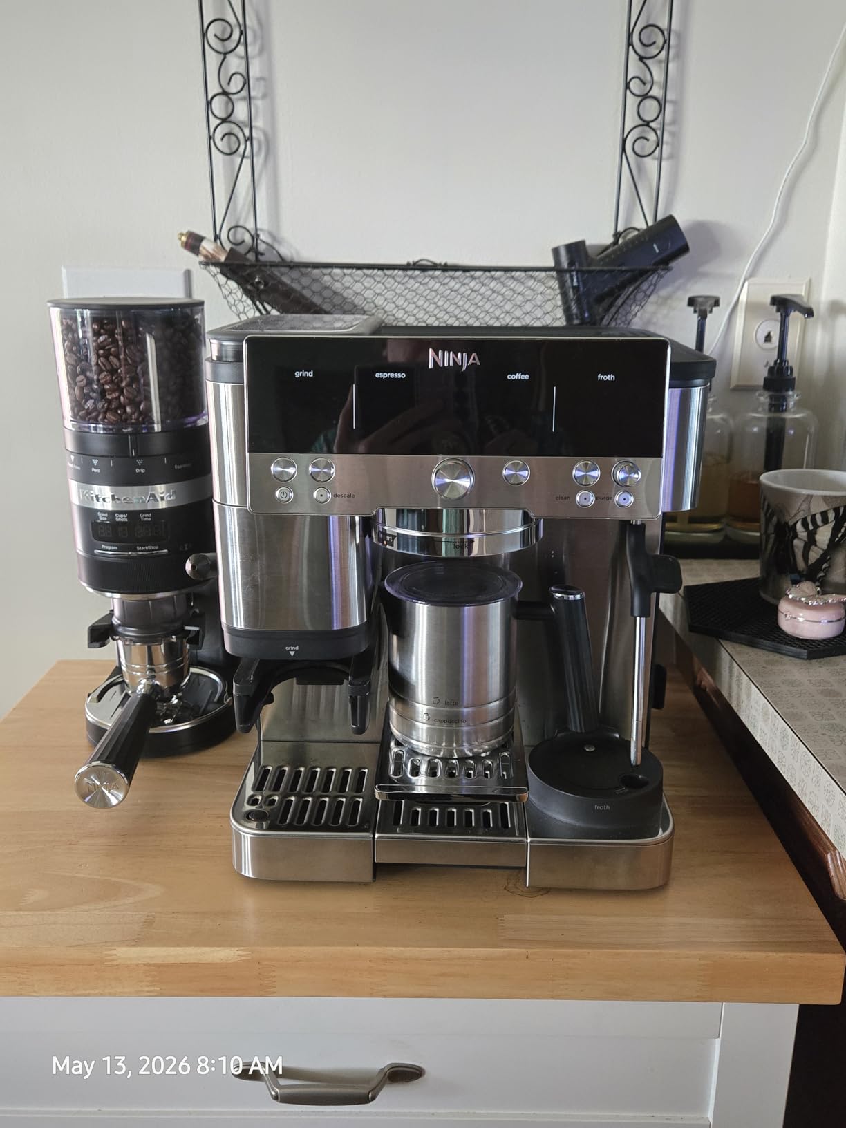 KitchenAid Burr Coffee Grinder, KCG8433, Onyx Black customer photo 1