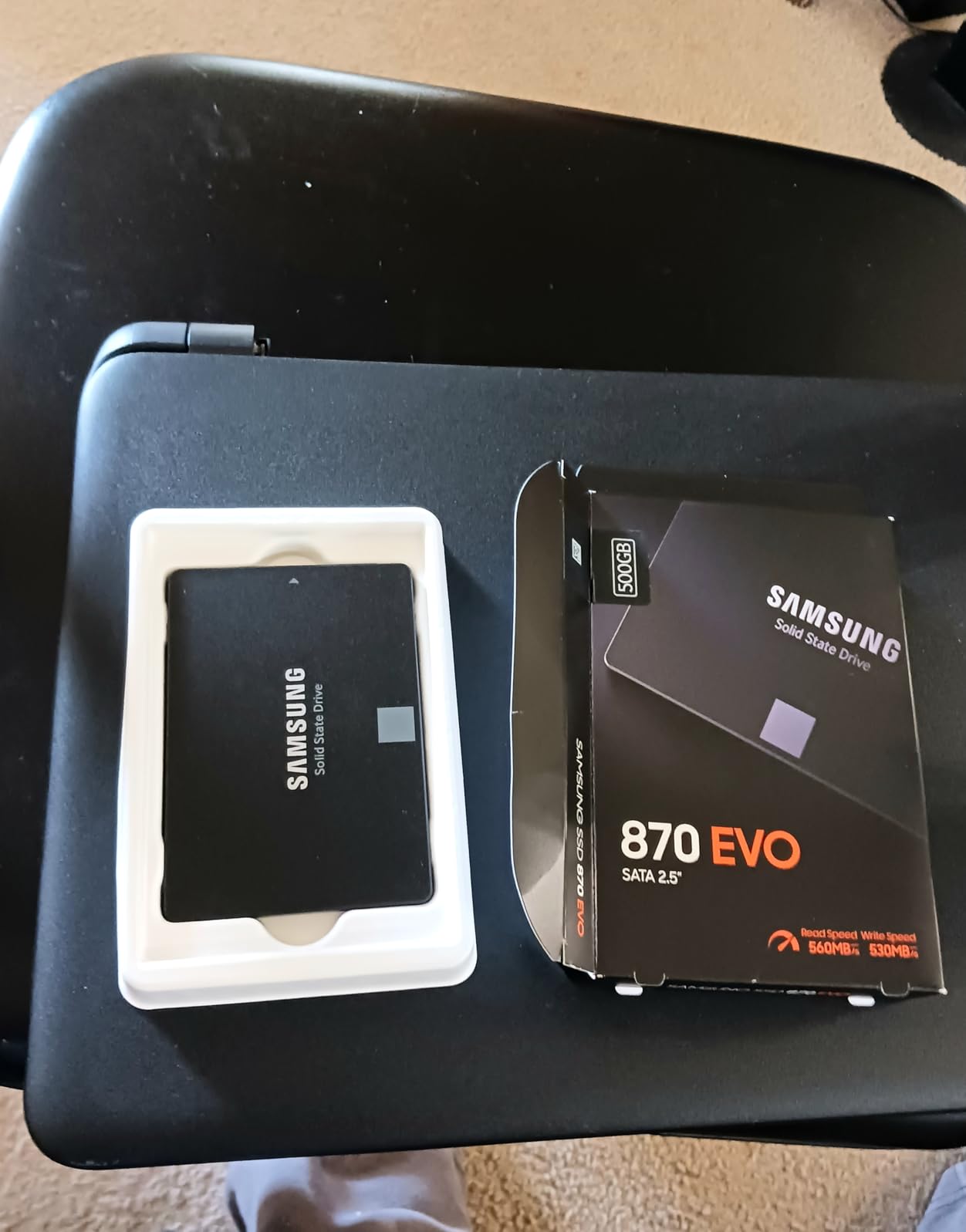 SAMSUNG 870 EVO SATA SSD 500GB 2.5” Internal Solid State Drive, Upgrade PC or Laptop Memory and Storage for IT Pros, Creators, Everyday Users, MZ-77E500B/AM, Black customer photo 2