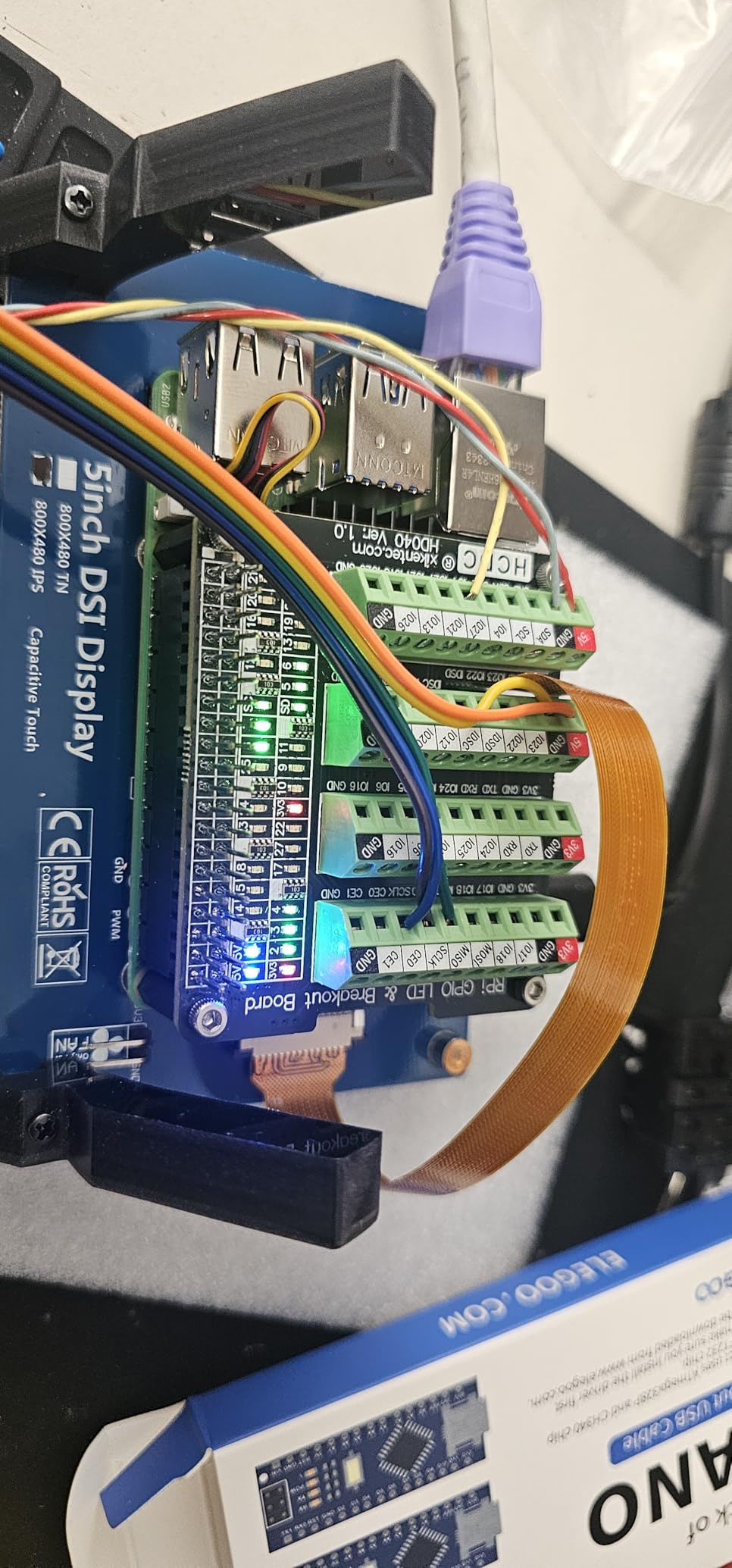 HCDC RPi GPIO Status LED & Terminal Block Breakout Board HAT for Raspberry Pi A+ 3A+ B+ 2B 3B 3B+ 4B customer photo 2