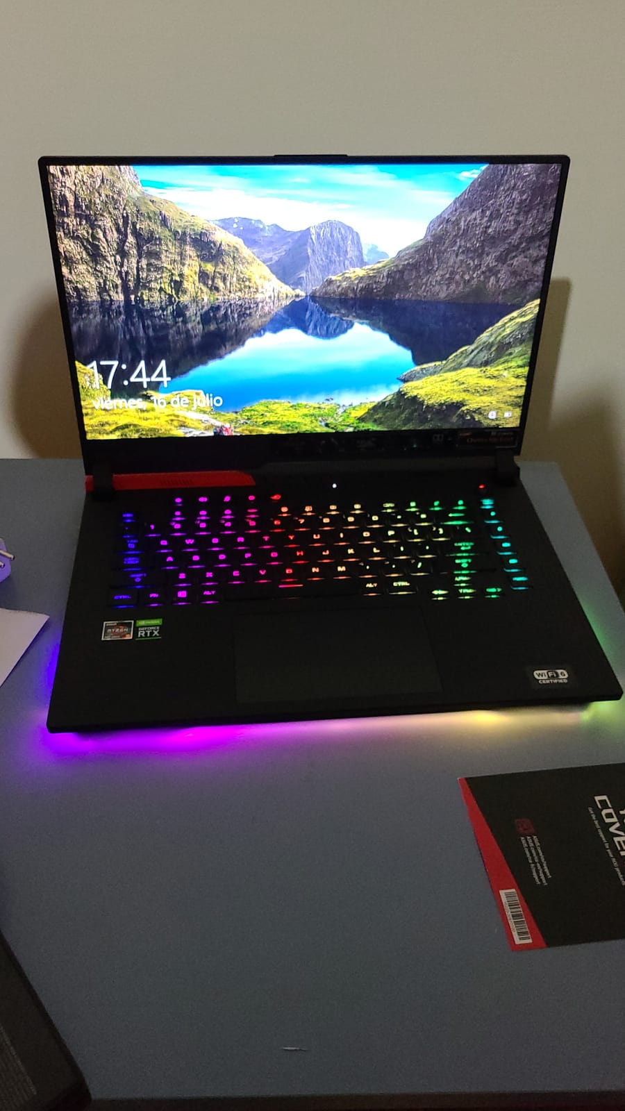 ASUS ROG Strix G15 (2021) Gaming Laptop, 15.6” 144Hz IPS Type FHD Display, NVIDIA GeForce RTX 3060, AMD Ryzen 9 5900HX, 16GB DDR4, 512GB PCIe NVMe SSD, RGB Keyboard, Windows 10, G513QM-ES94 customer photo 2