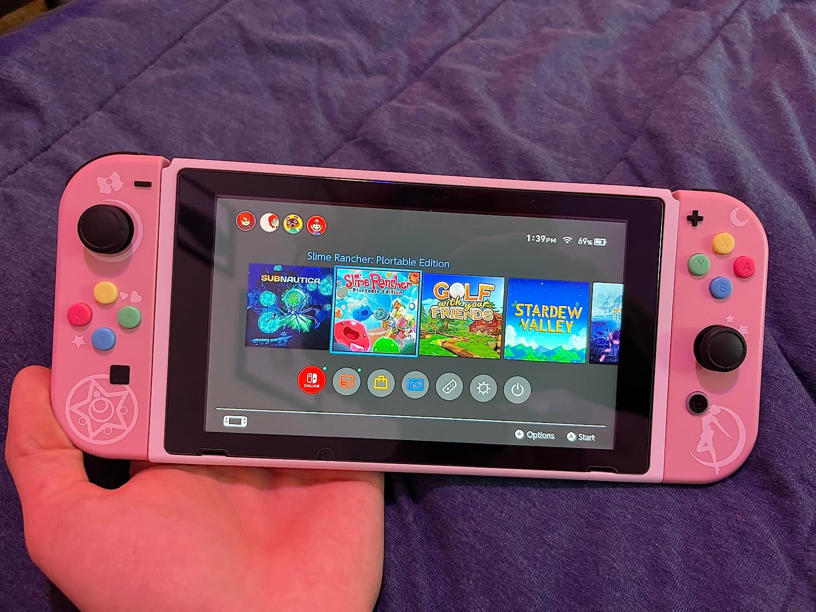 LCD Screen Replacement for NS Switch, LCD Screen Display Glass Assembly Accessories for NS Switch Console(Only LCD Screen and Not for Switch Lite)(Remove The 2 Films Before Installation) customer photo 2