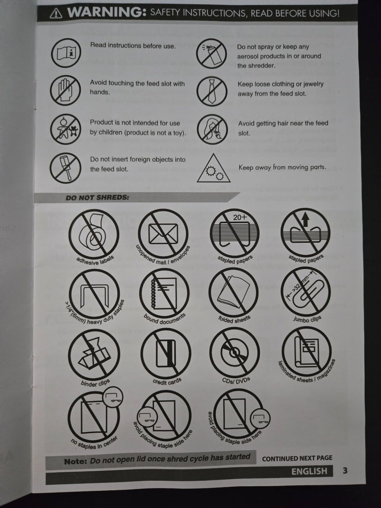 Aurora Commercial Grade 200-Sheet Auto Feed High Security Micro-Cut Paper Shredder/ 60 Minutes/Security Level P-5 customer photo 1