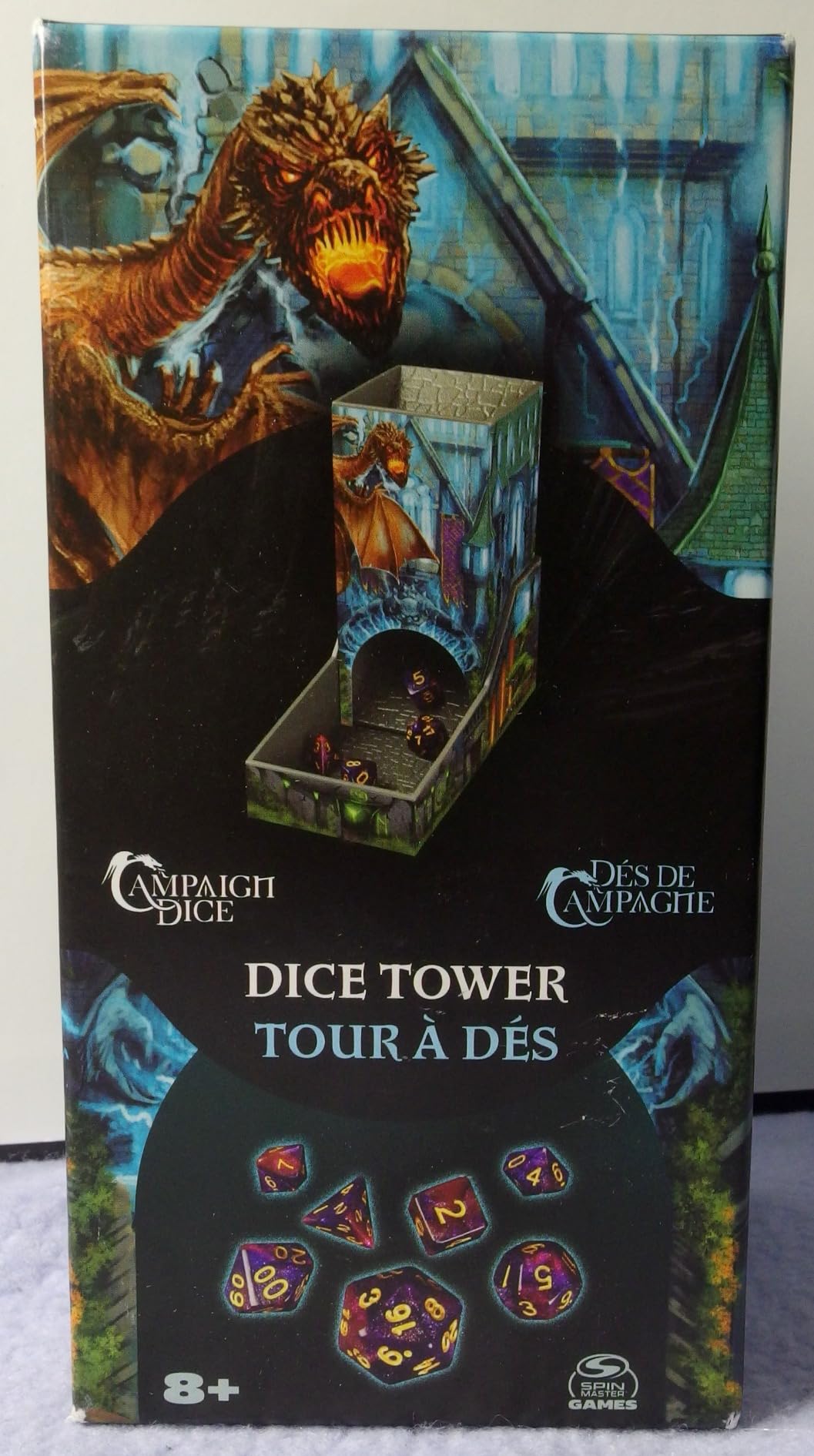 Campaign Dice Tower, Portable 7 Polyhedral Dice Role-Playing Board Games DND Dungeons Dragons MTG Magic The Gathering, for Adults & Kids Ages 8 and up customer photo 1