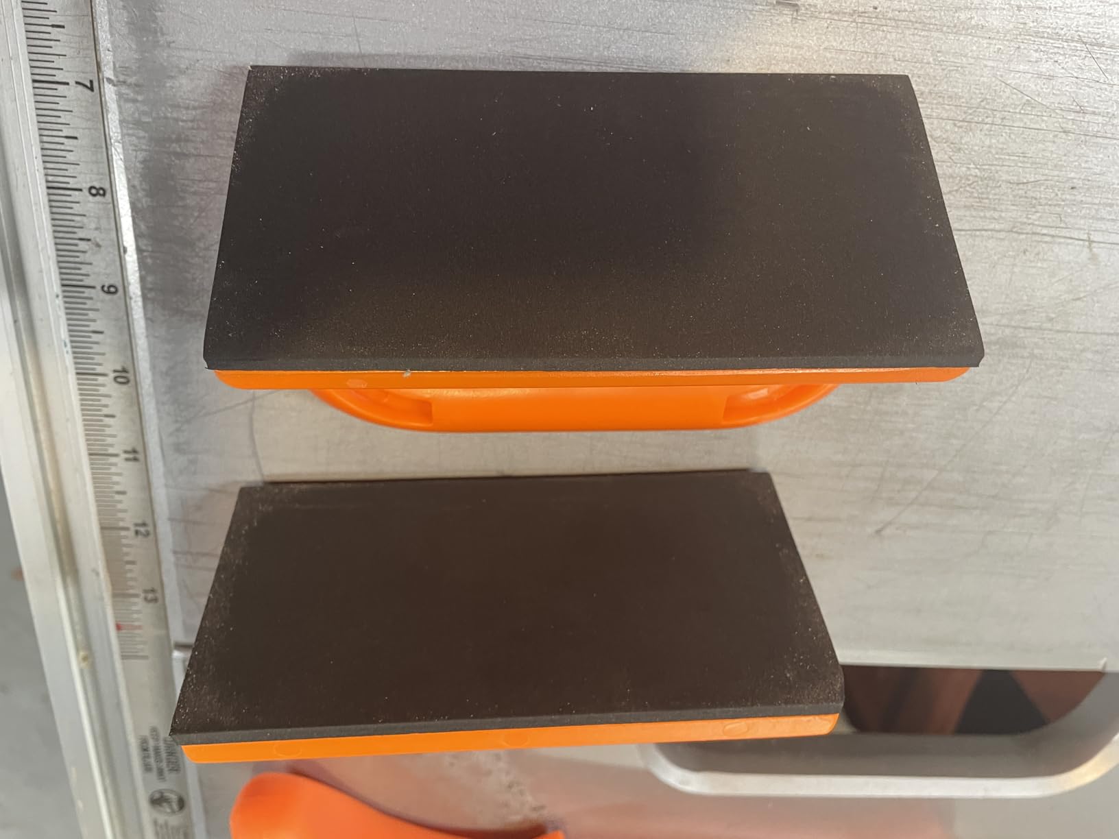 POWERTEC Push Block and Push Stick Set Fits Table Saws, Router Tables, Band Saws & Jointers, Dual Ergonomic Handles w/Max Grip, Wood Pusher Reduces Kickback & Increases Safety. 5PK (71009V) customer photo 2