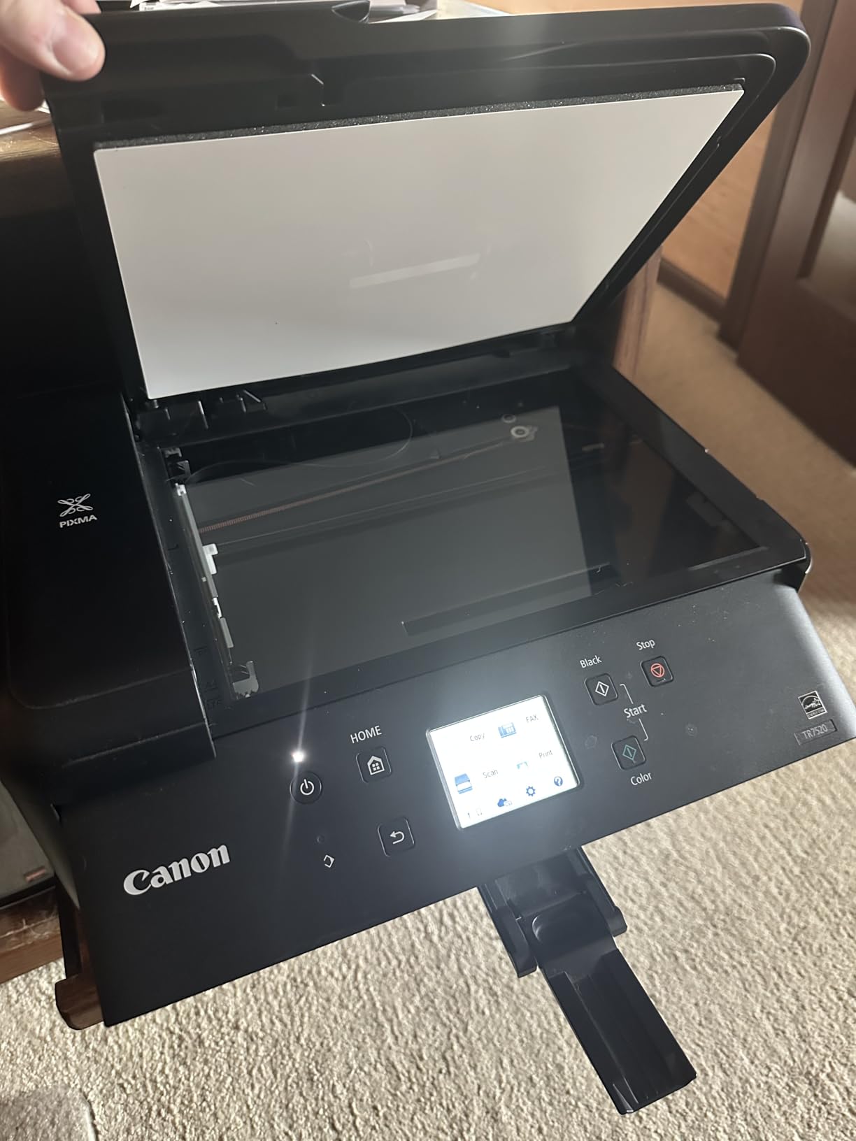 Canon PIXMA TR8620a - All-in-One Printer Home Office|Copier|Scanner|Fax|Auto Document Feeder | Photo, Document | Airprint (R), Android, Black, Works with Alexa customer photo 2