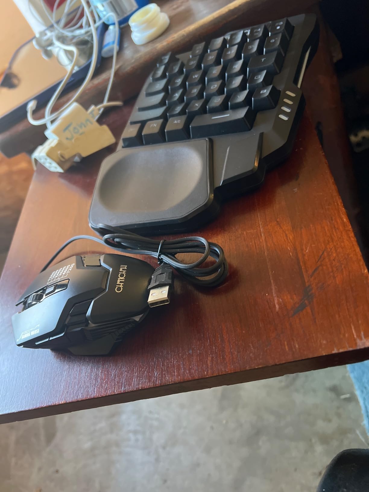 One Handed Gaming Keyboard and Mouse Combo for LOL/Wow/fortnite/Dota/PUBG customer photo 1