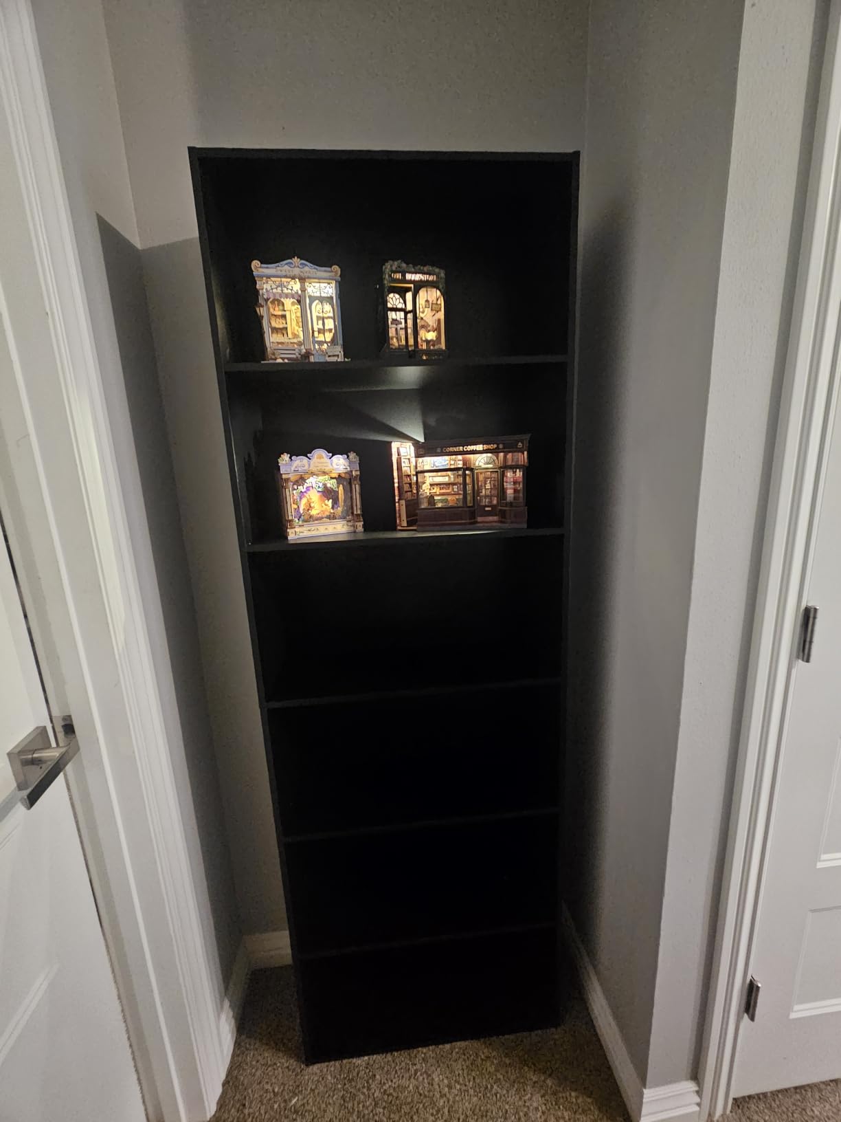 FOTOSOK 6 Tier Tall Bookshelf and Bookcase with Open Display Shelves, Oak customer photo 1