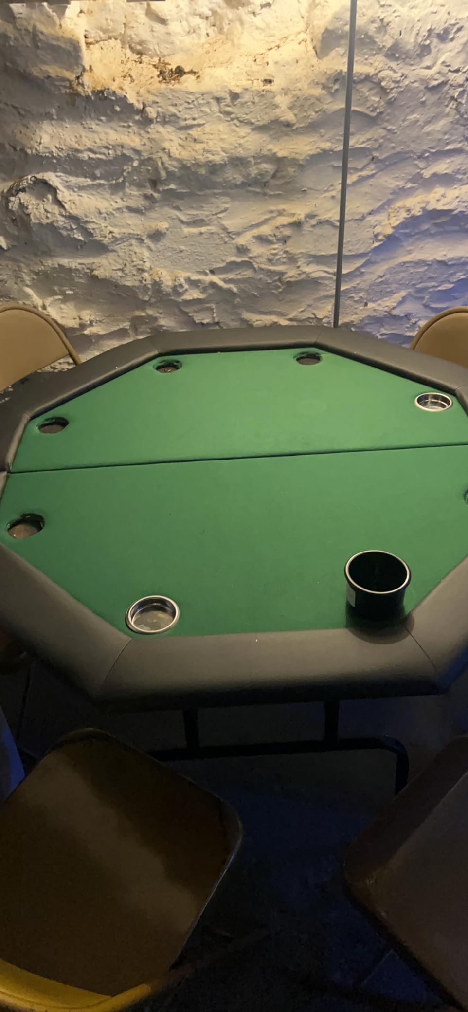 ECOTOUGE Octagon Poker Table Foldable, Texas Holdem Poker Table, Green customer photo 2