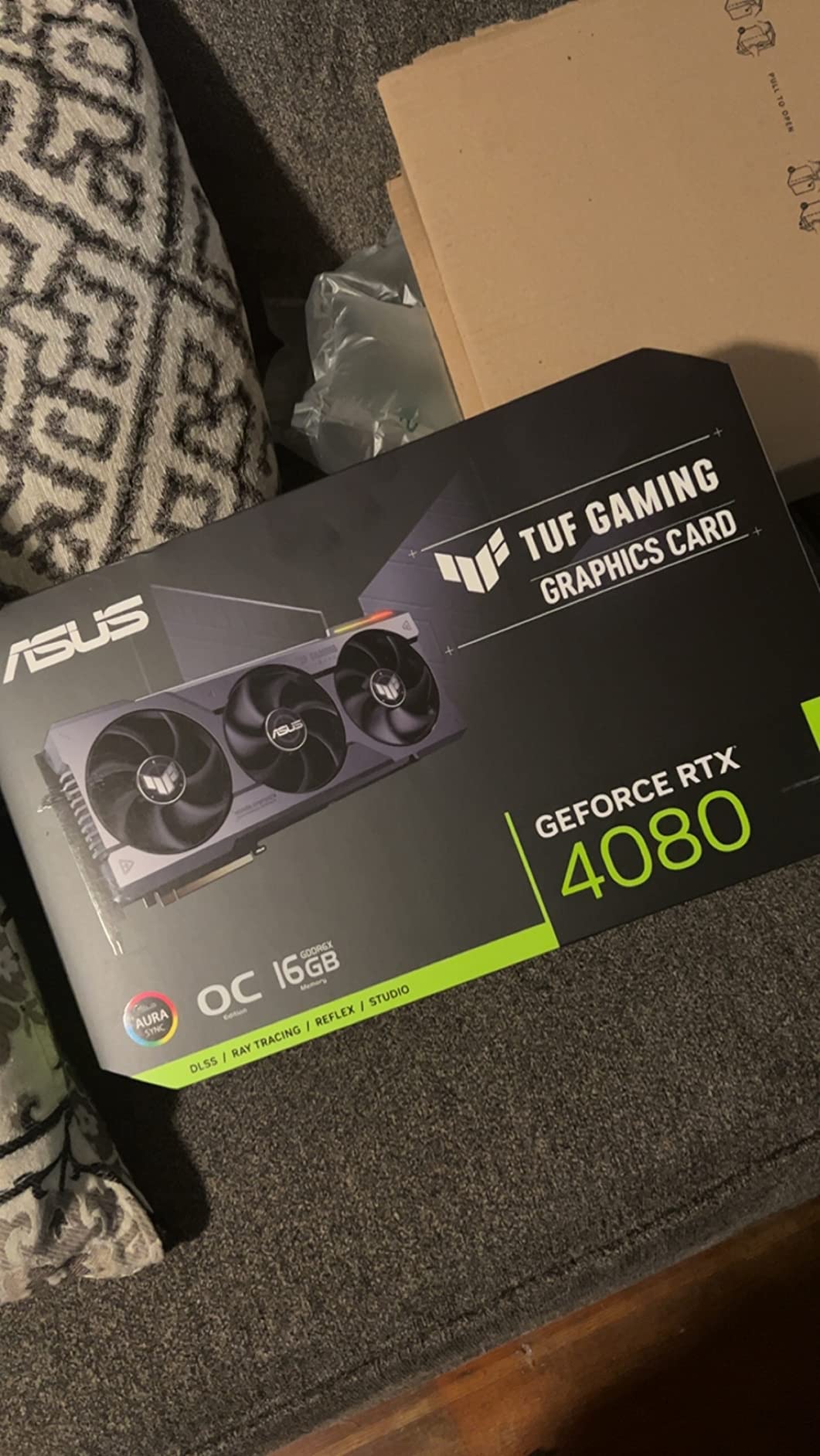 ASUS TUF Gaming GeForce RTX 4080 OC Edition Graphics Card (PCIe 4.0, 16GB GDDR6X, HDMI 2.1a, DisplayPort 1.4a), 3 Year Warranty customer photo 2
