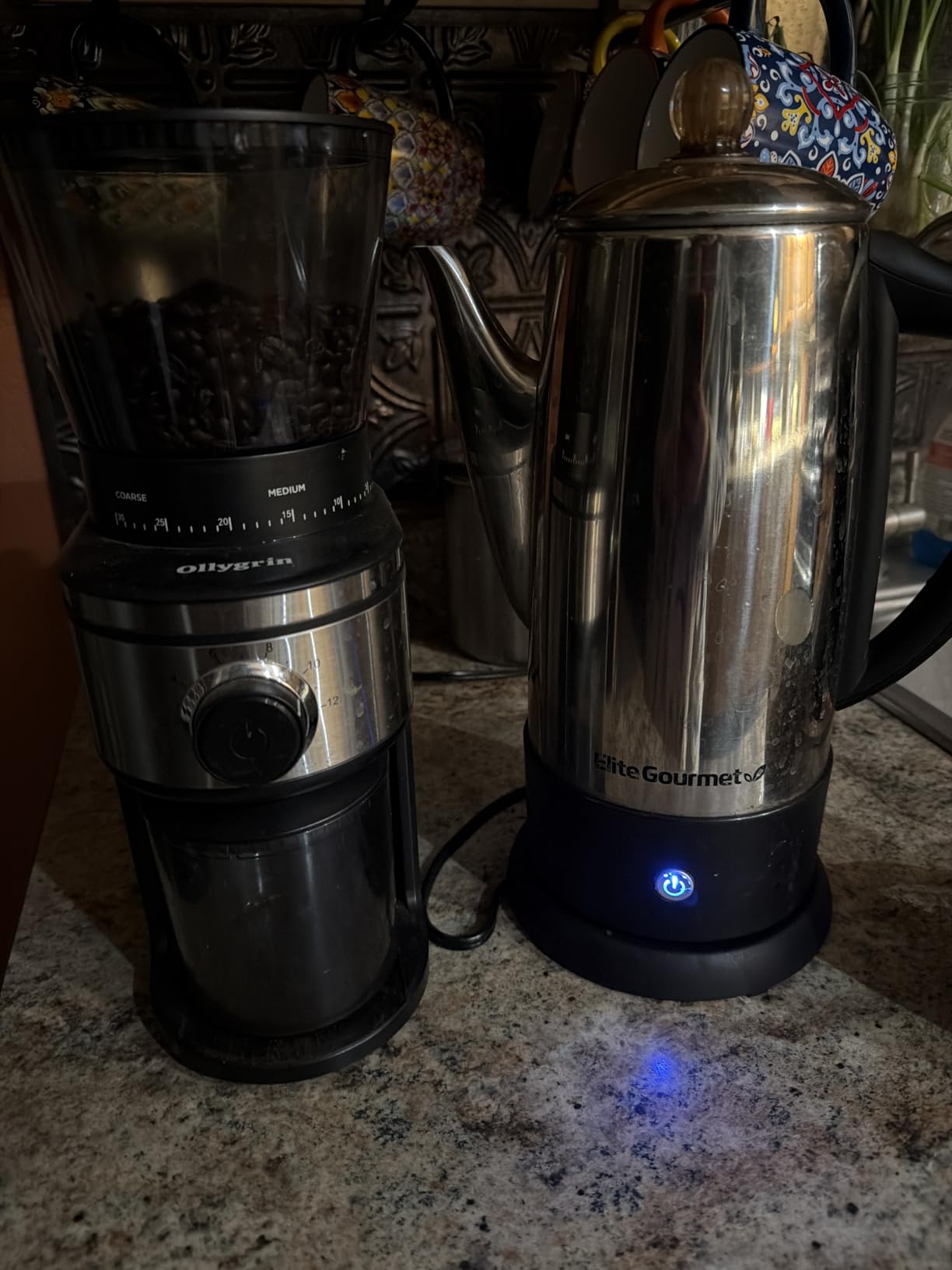 Ollygrin Burr Coffee Grinder, Electric Conical Coffee Bean Grinder With 30 Adjustable Grind Settings For 2-12 Cups, Sliver & Black customer photo 2