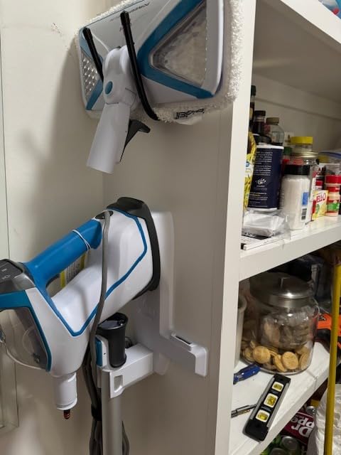 Pmsanzay 2 Pack Vacuum Cleaner Hose Holder Vacuum Head Holder Hanger Wall Mount Vacuum Cleaner Stand Storage Rack for Canister Vacuum Cleaner Shop Garage Vacuum Cleaner - W Style customer photo 1