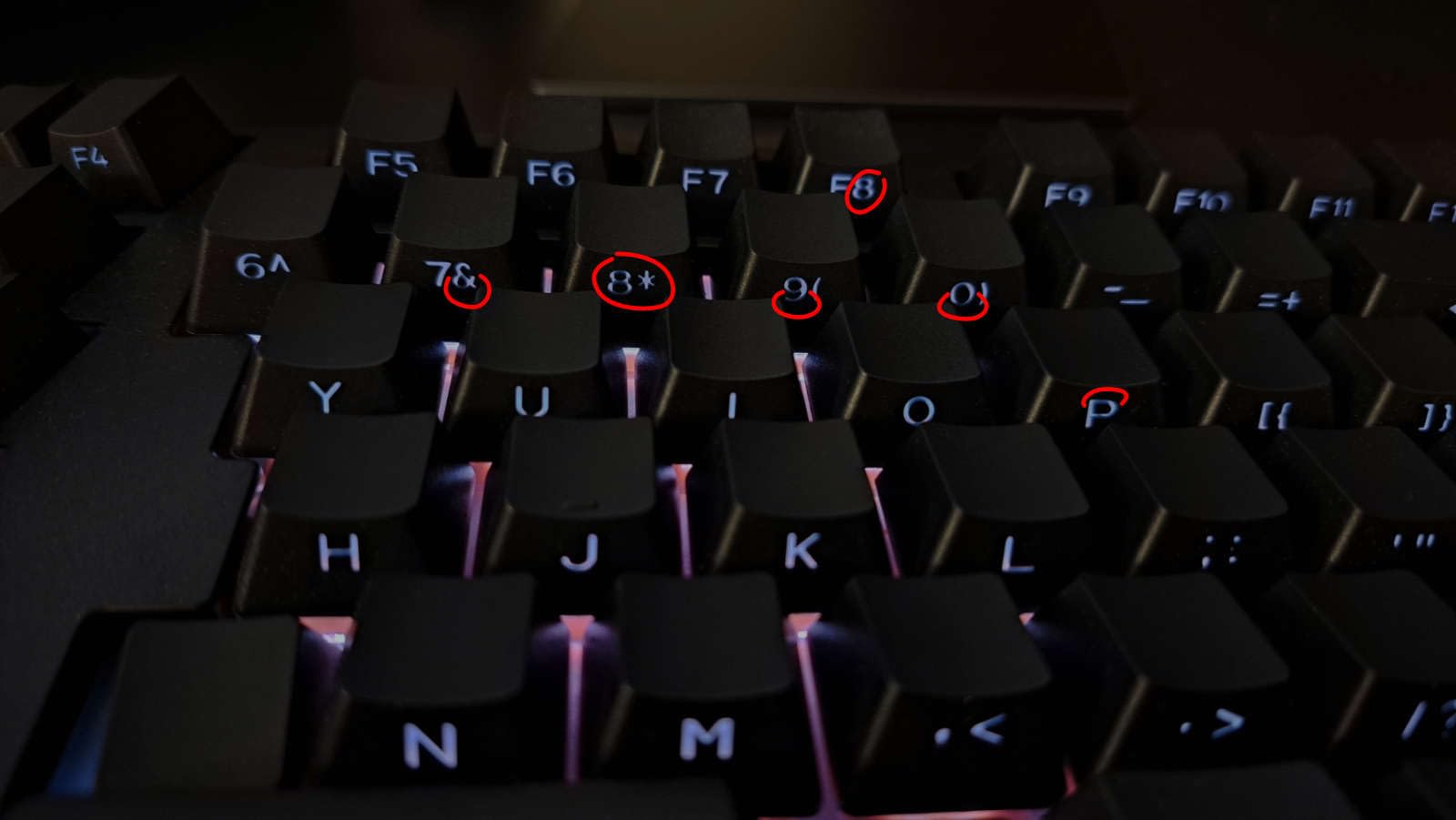 XVX Side Print Keycaps, Shine Through Double Shot PBT Keycaps, Custom Key caps 60 65 75 100 Percent, Gradient Purple 136 Keys Set, OEM Profile, Minimalist Style for Cherry Gateron MX Switches Keyboard customer photo 2