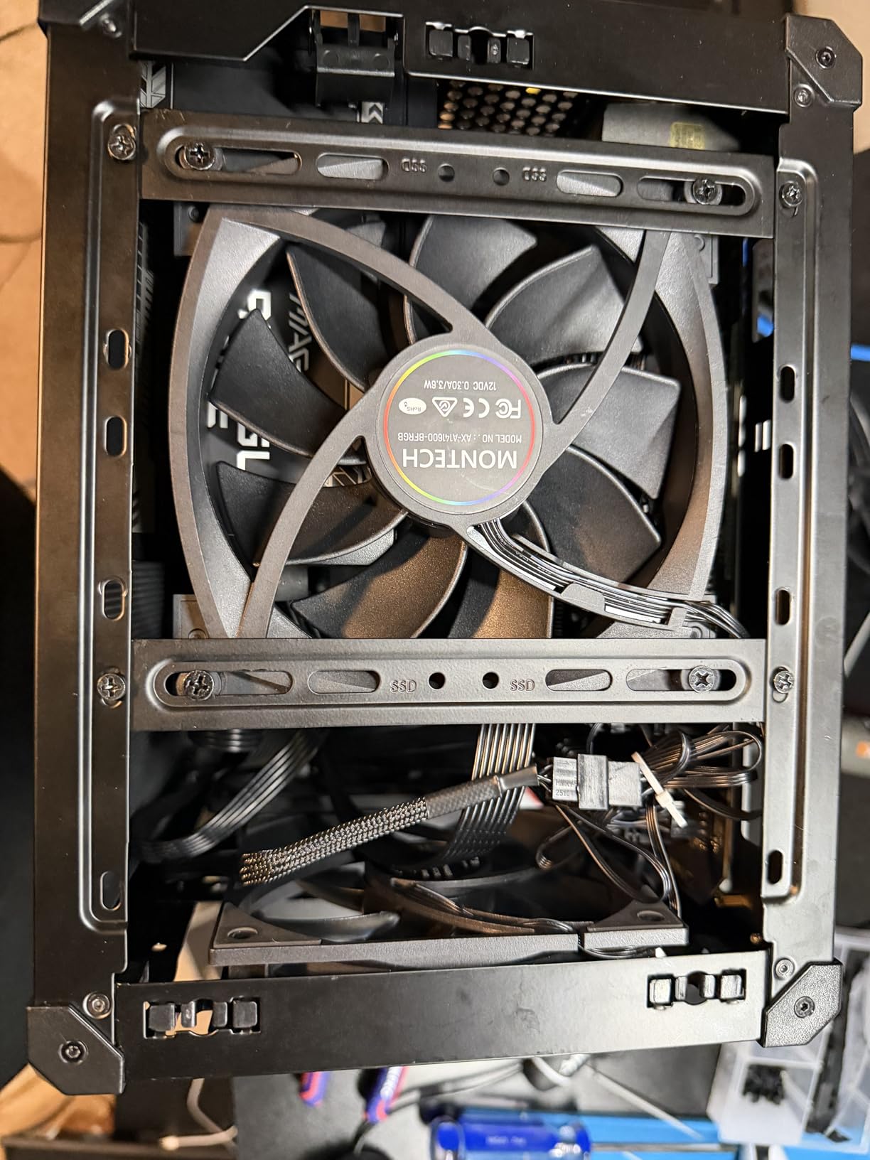 JONSBO C6 Black Mini MATX Mesh PC Case,Simple Compact Desktop Micro ATX Chassis,Upper Cover/Side Panel Tool-Free Open pc case, ATX Power Bite (L185mm Max.),Support 75mm CPU Cooler,GPU200-255mm customer photo 2